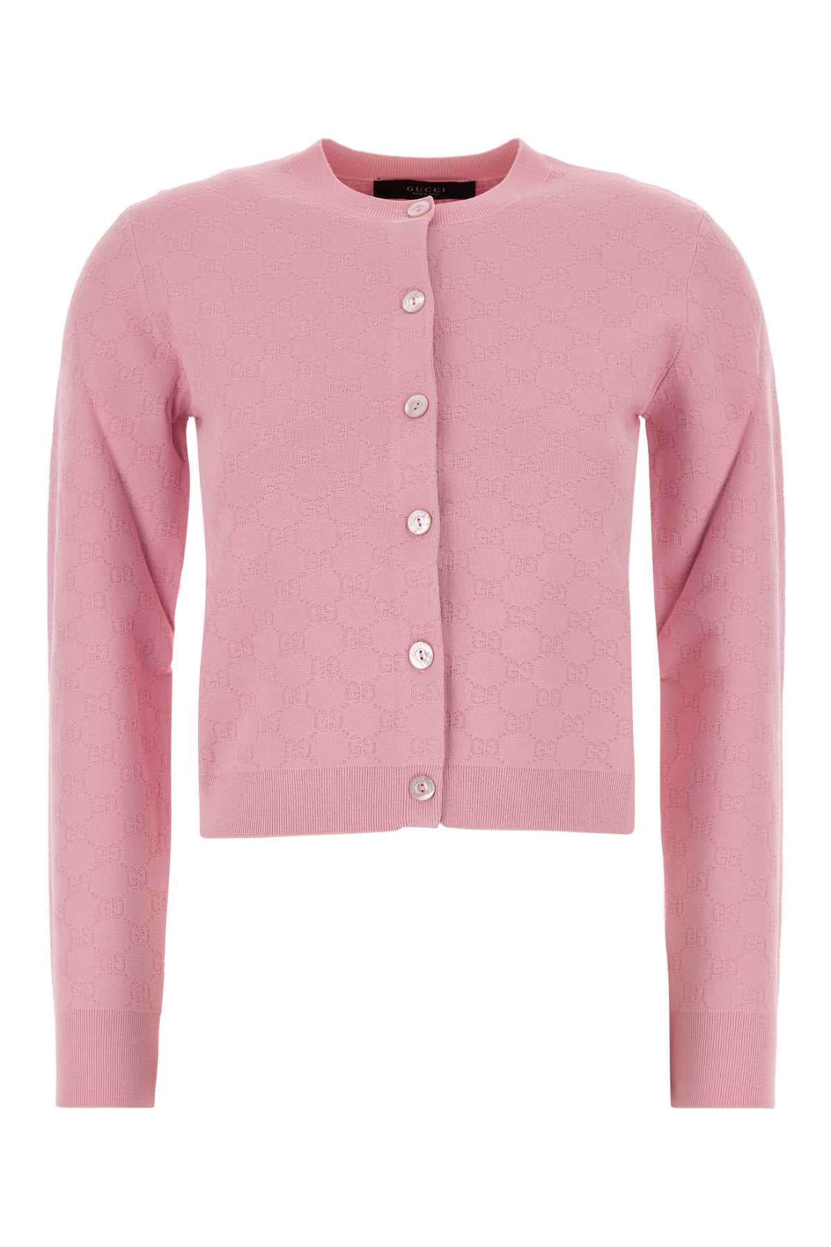 Gucci Women Pink Knit Cardigan GUCCI