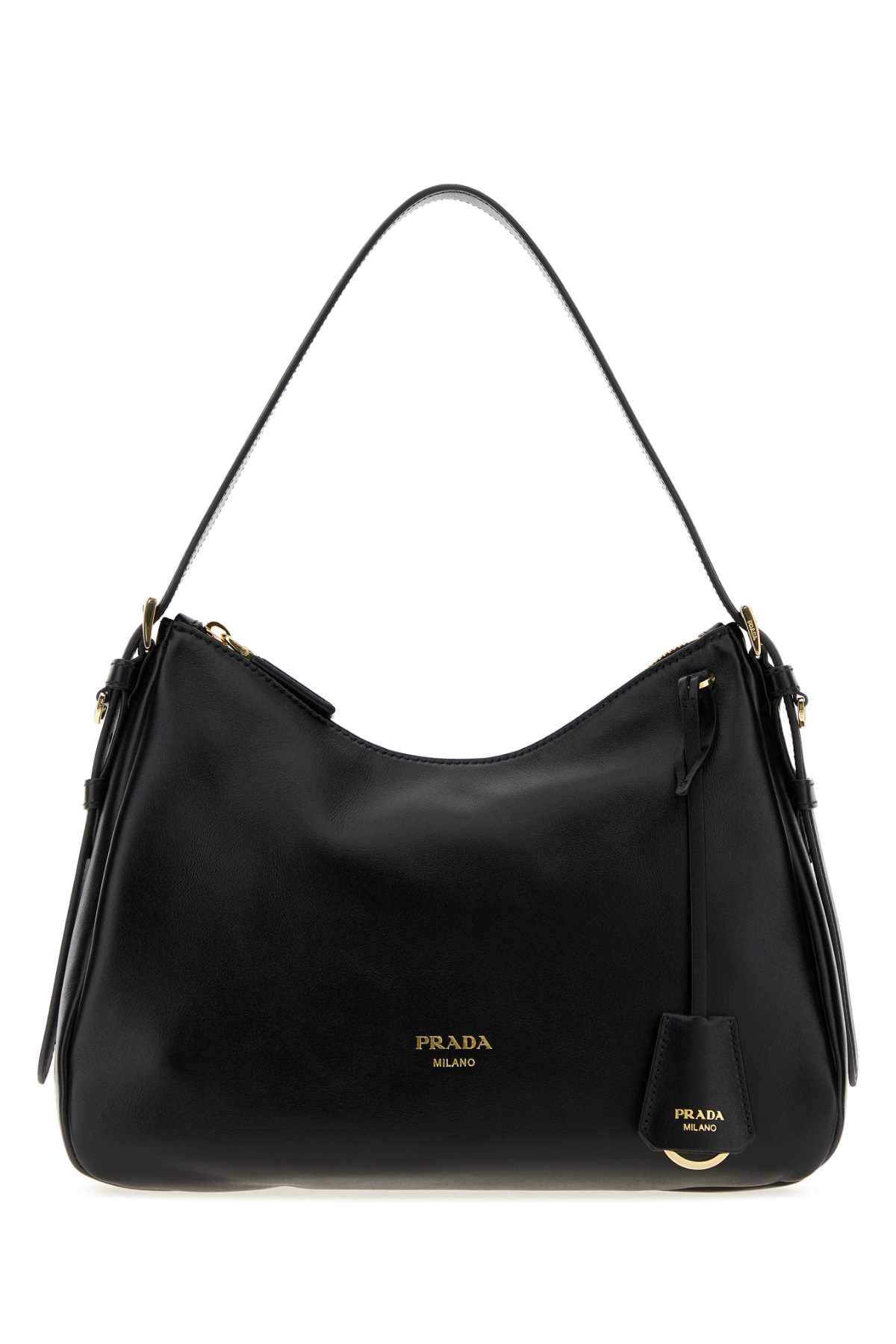 Prada Women Black Leather Shoulder Bag PRADA