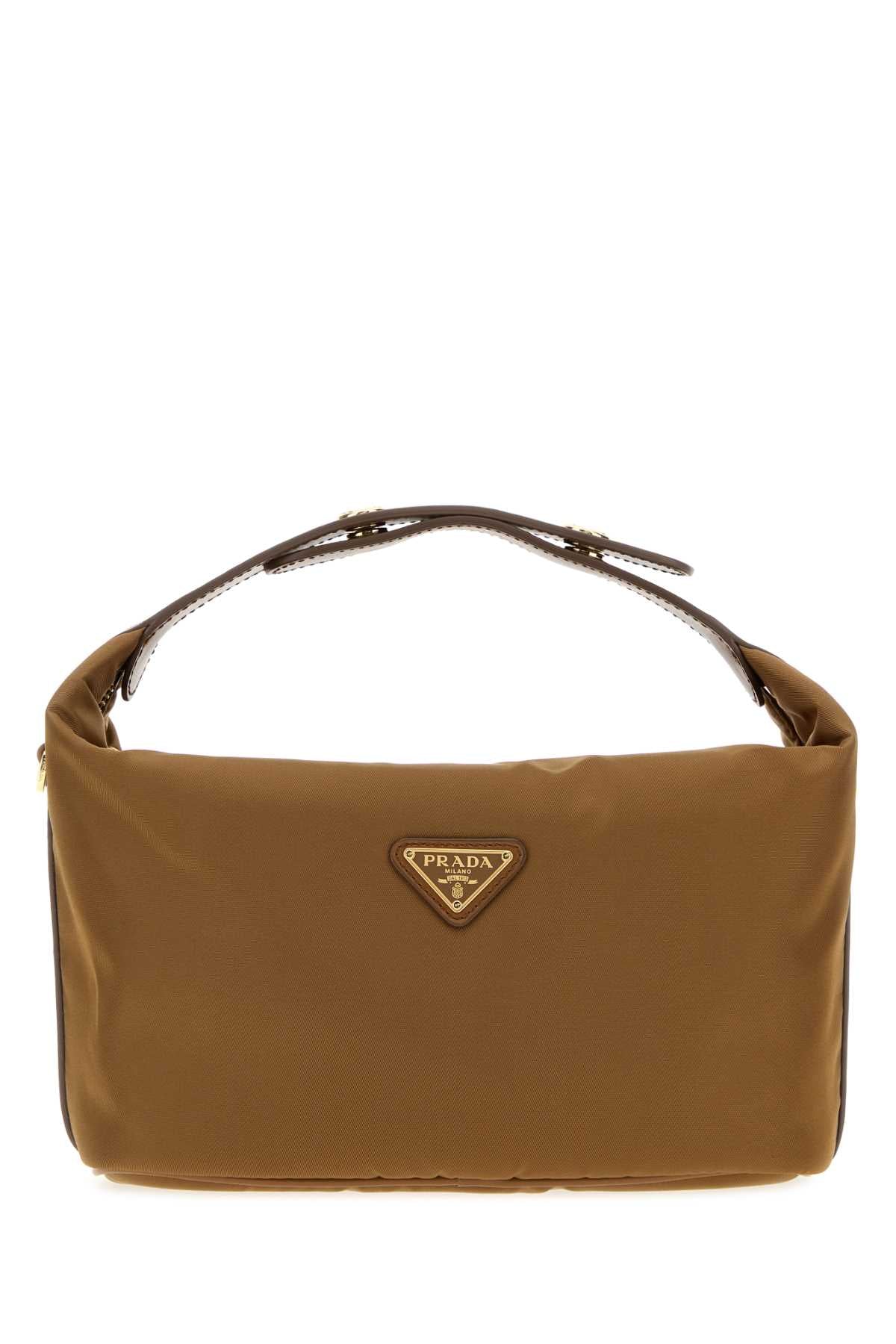 Prada Women Camel Re-Nylon Mini Prada Cherie Handbag PRADA