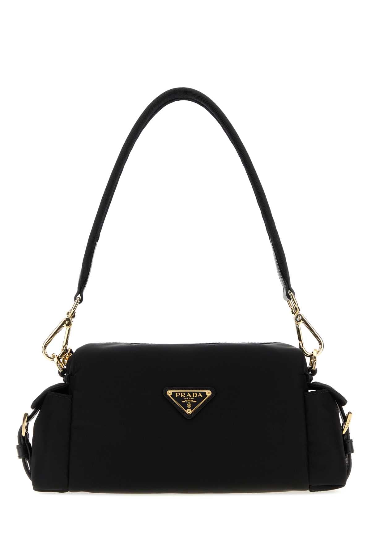 Prada Women Black Canvas Shoulder Bag PRADA