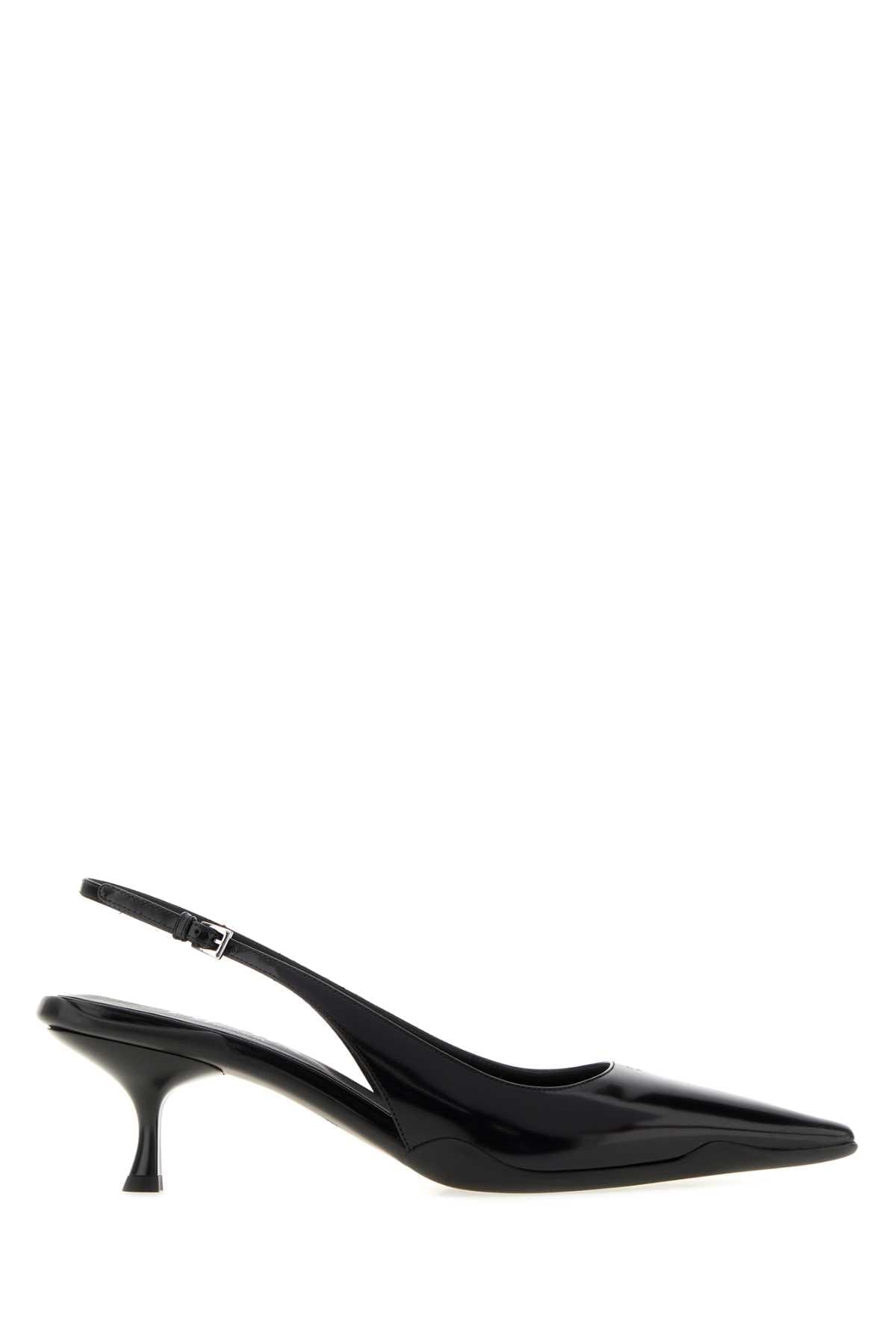 Prada Women Black Leather Pumps PRADA