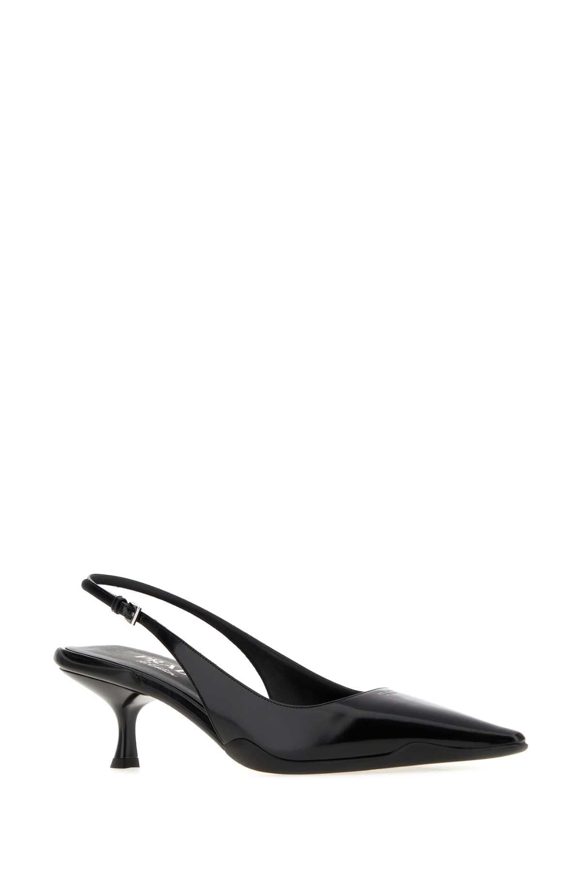 Prada Women Black Leather Pumps PRADA
