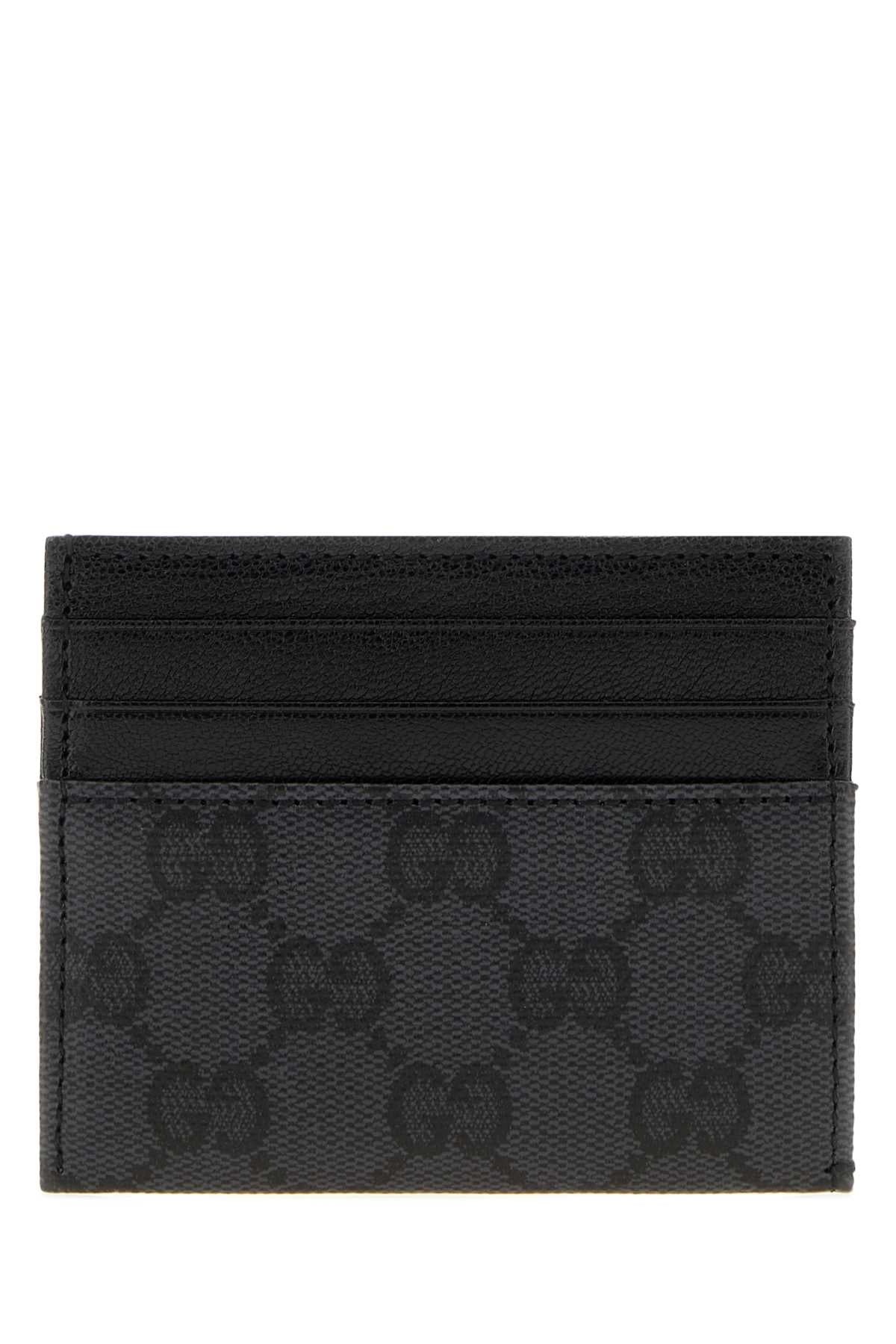 Gucci Men Black Gg Canvas Gucci Essence Classic Card Holder GUCCI