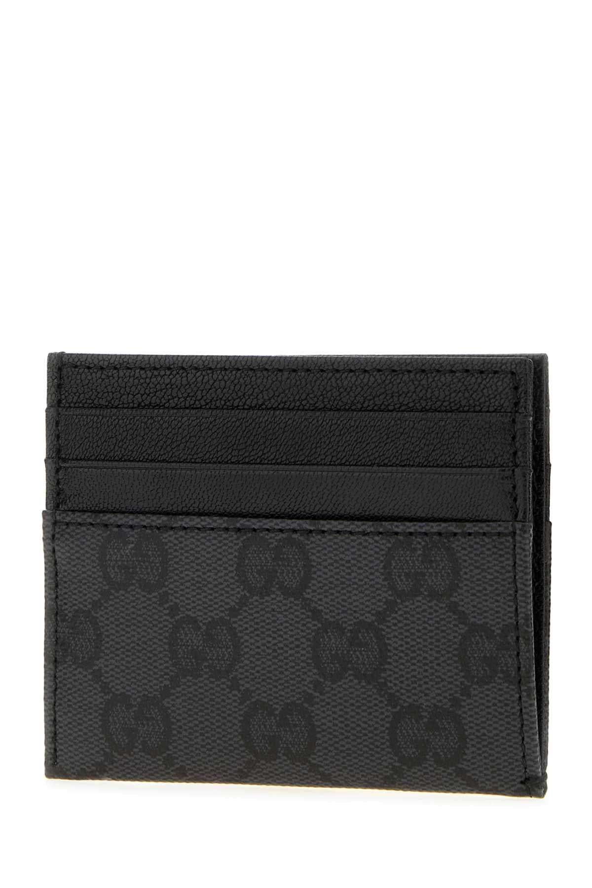 Gucci Men Black Gg Canvas Gucci Essence Classic Card Holder GUCCI