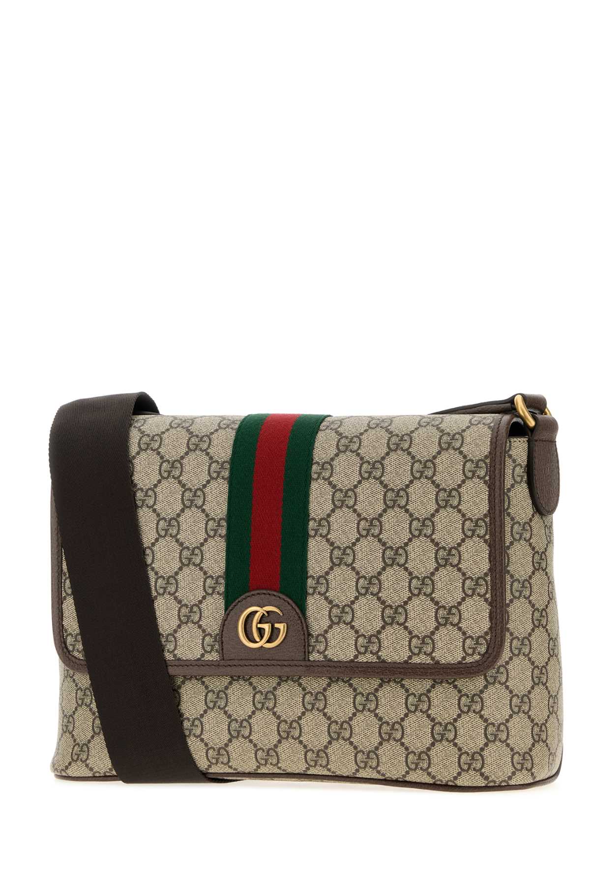 Gucci Men Gg Canvas Medium Ophidia Crossbody Bag GUCCI