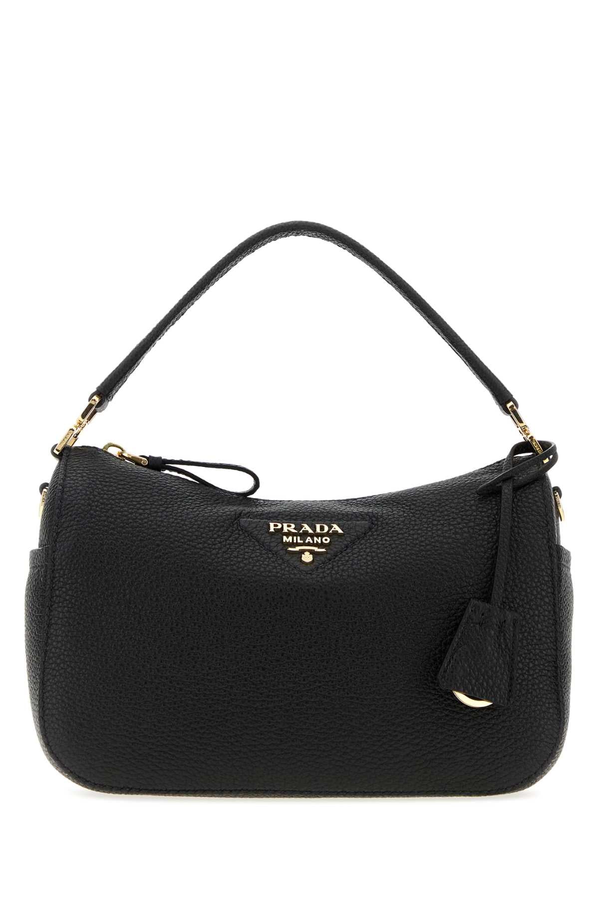 Prada Women Black Leather Small Handbag PRADA