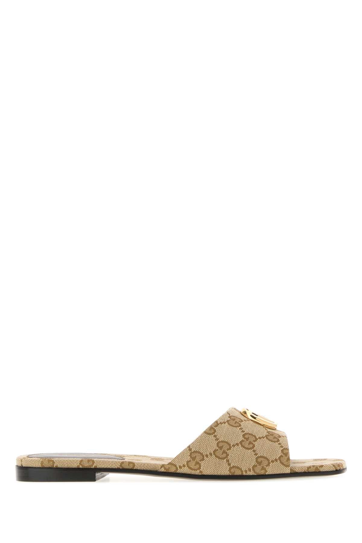 Gucci Women Gg Canvas Slippers GUCCI
