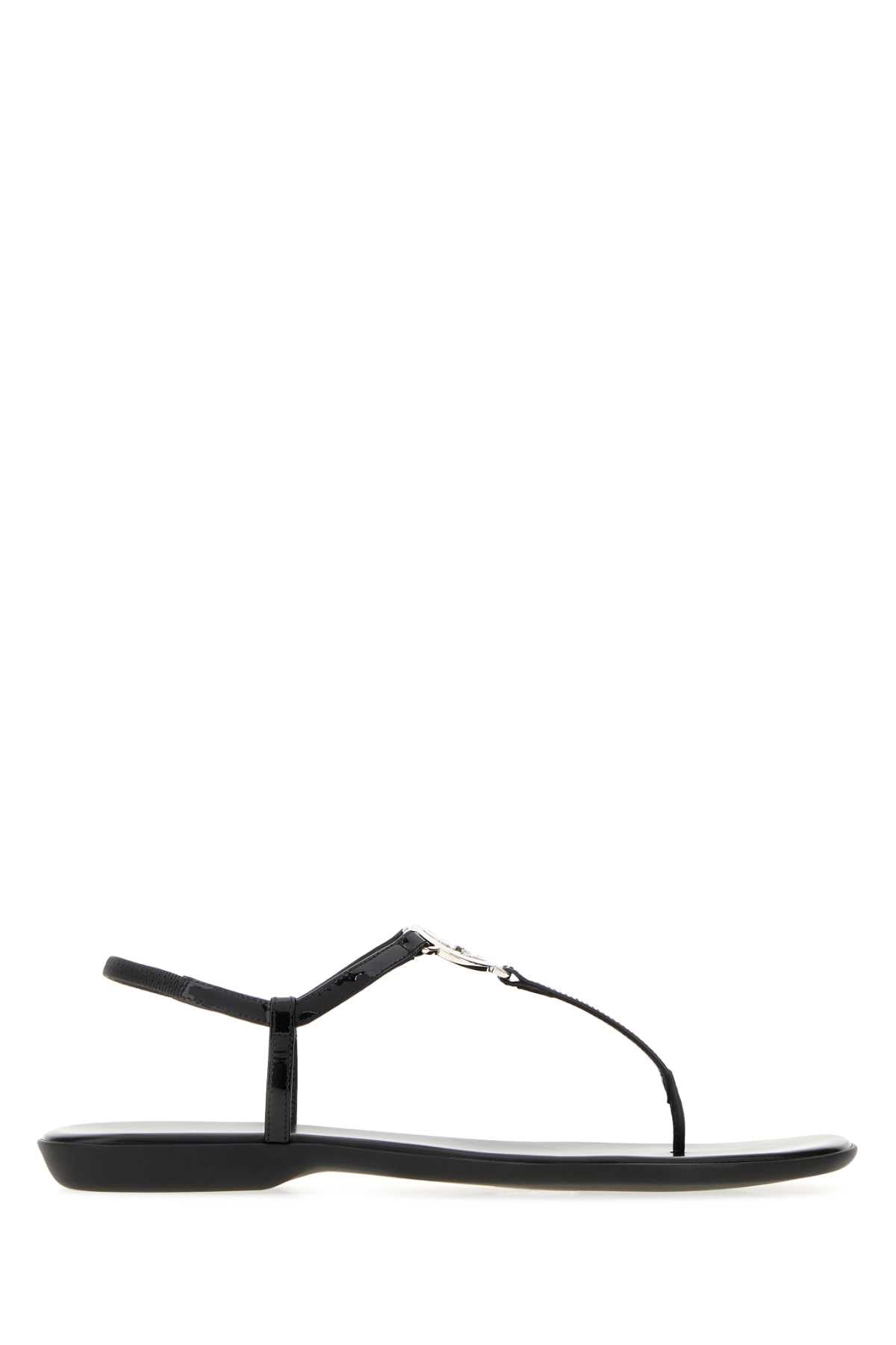 Gucci Women Black Leather Sandals GUCCI