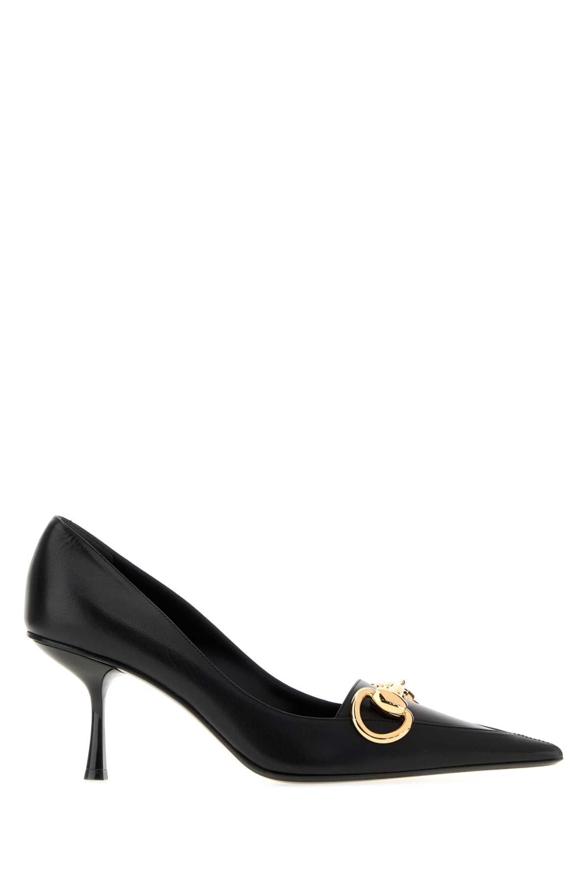 Gucci Women Black Leather Boulevard Pumps GUCCI