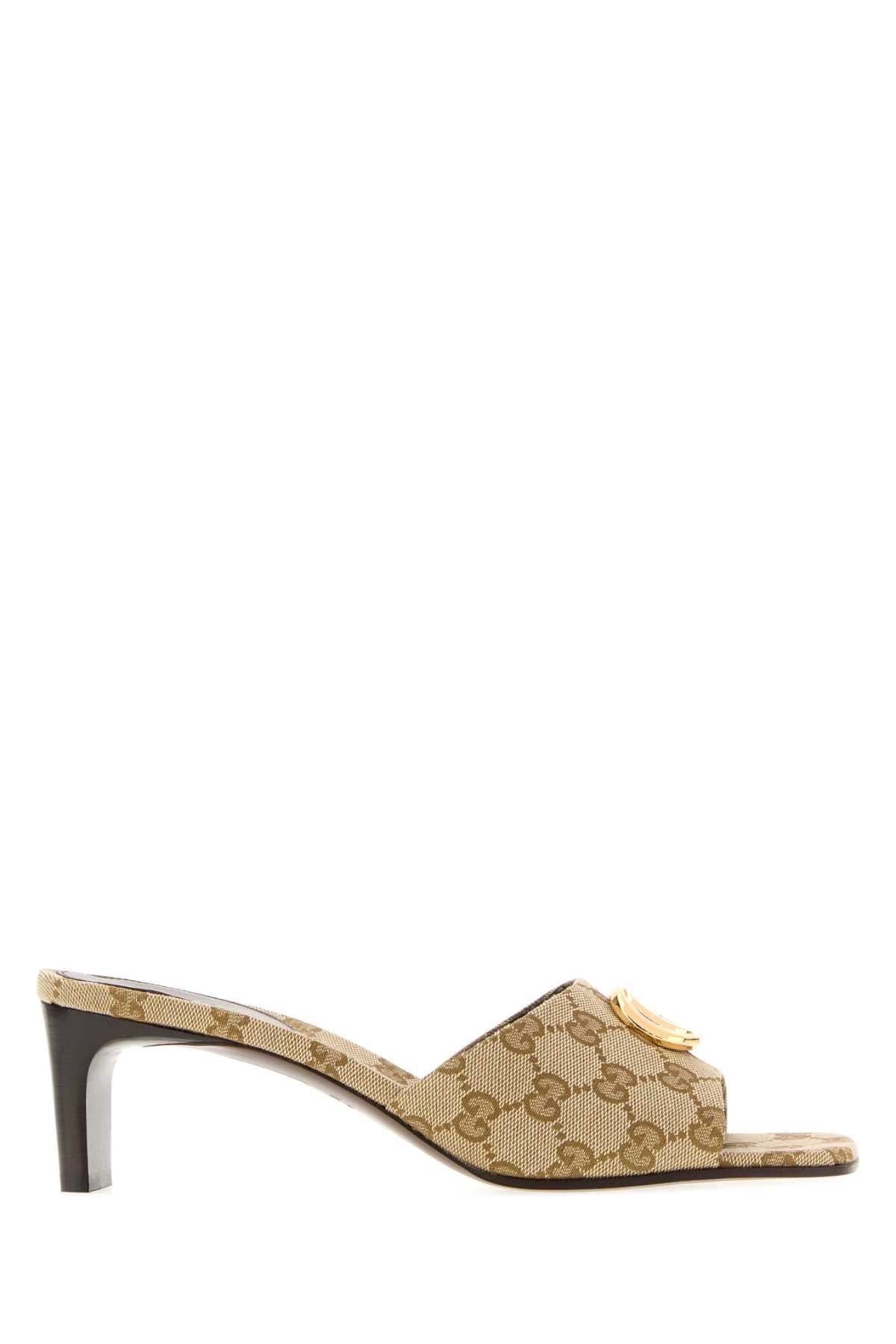 Gucci Women Gg Canvas Mules GUCCI