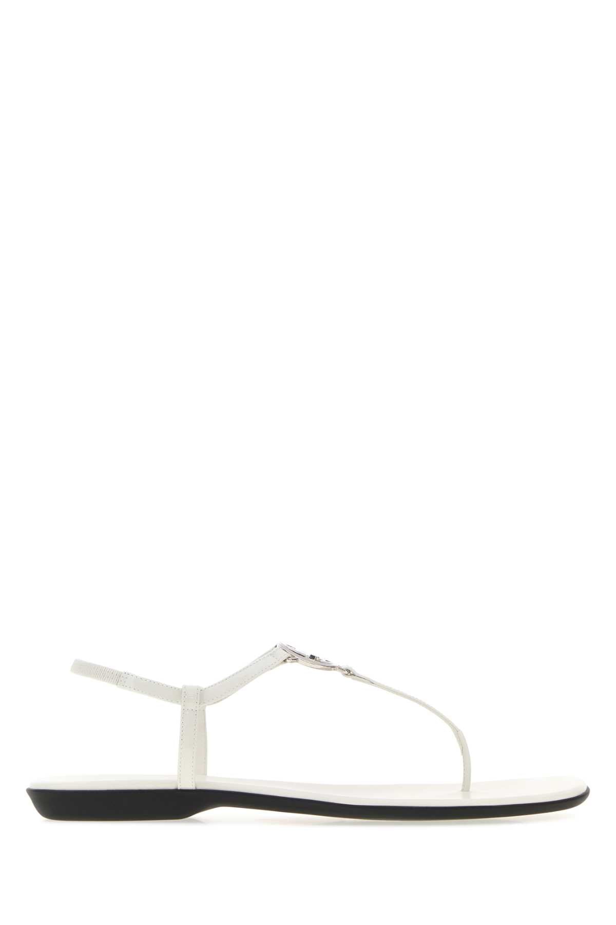 Gucci Women White Leather Sandals GUCCI