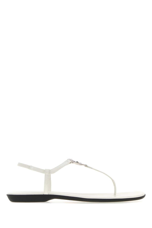 Gucci Women White Leather Sandals GUCCI