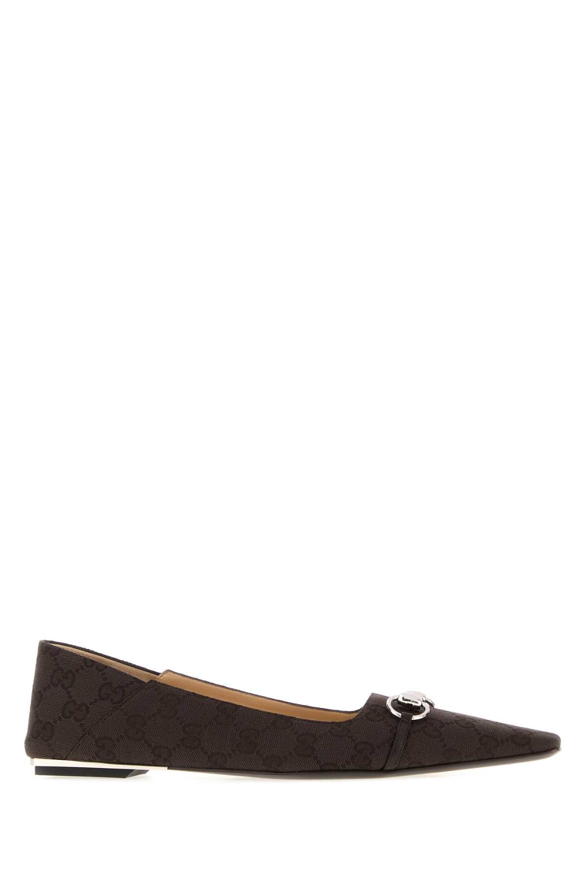 Gucci Women Gg Fabric Ballerinas GUCCI