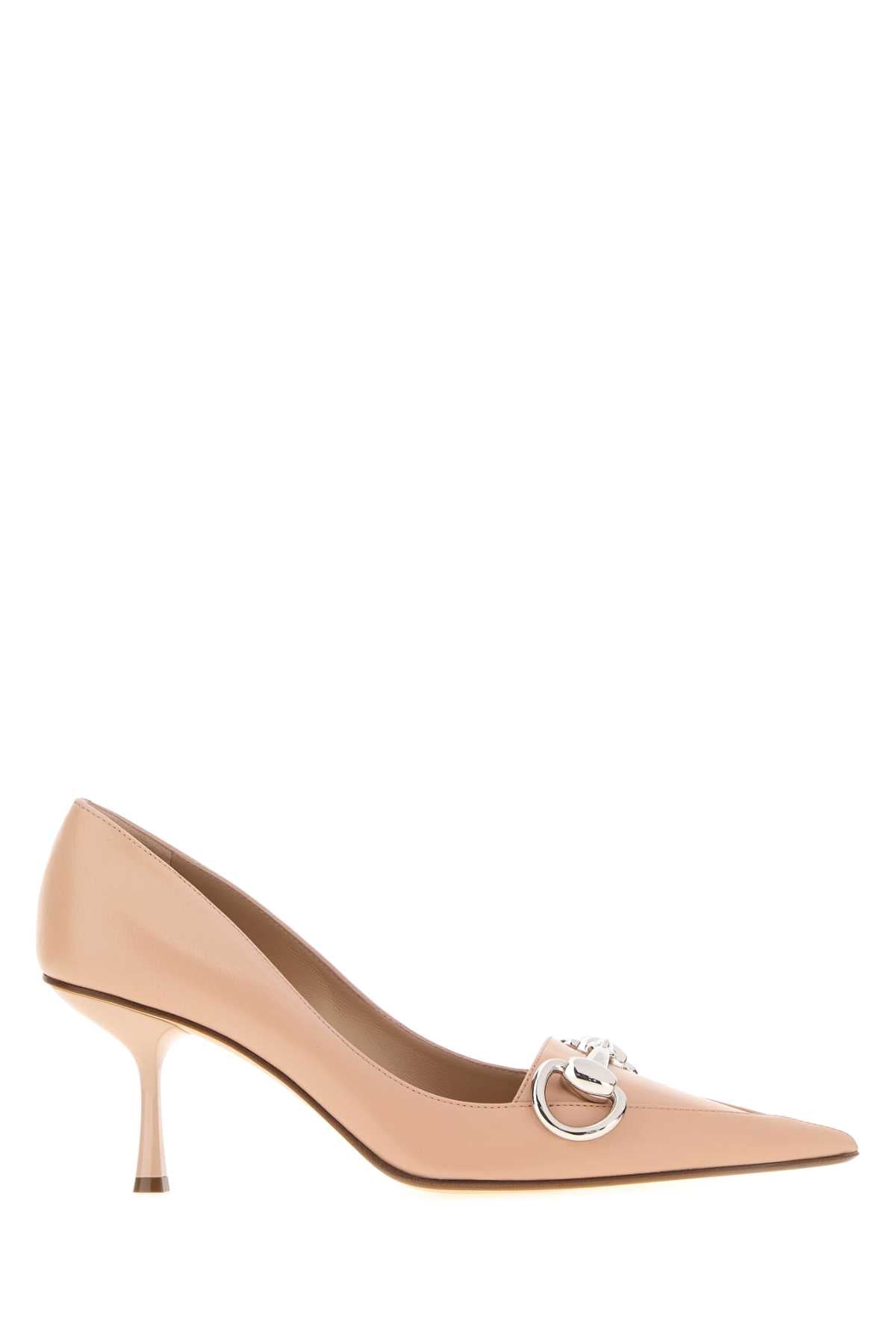 Gucci Women Pink Leather Pumps GUCCI
