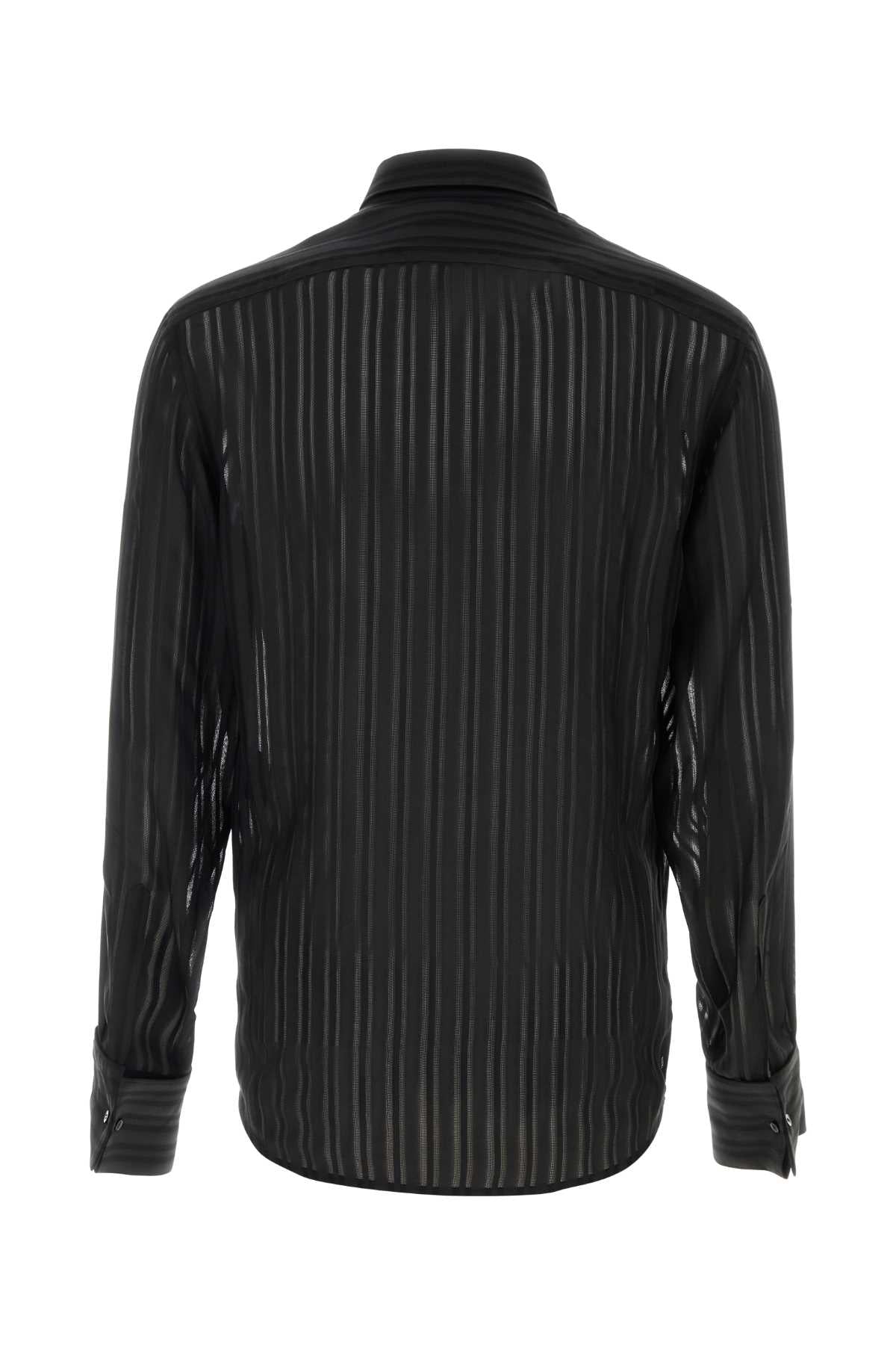 Gucci Men Black Silk Shirt GUCCI