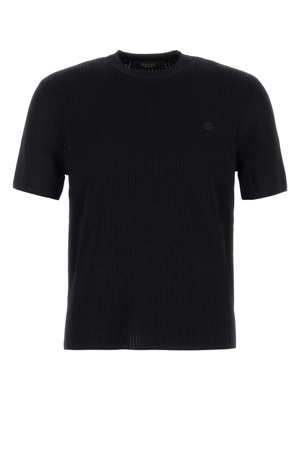 Gucci Men Black Viscose Sweater GUCCI