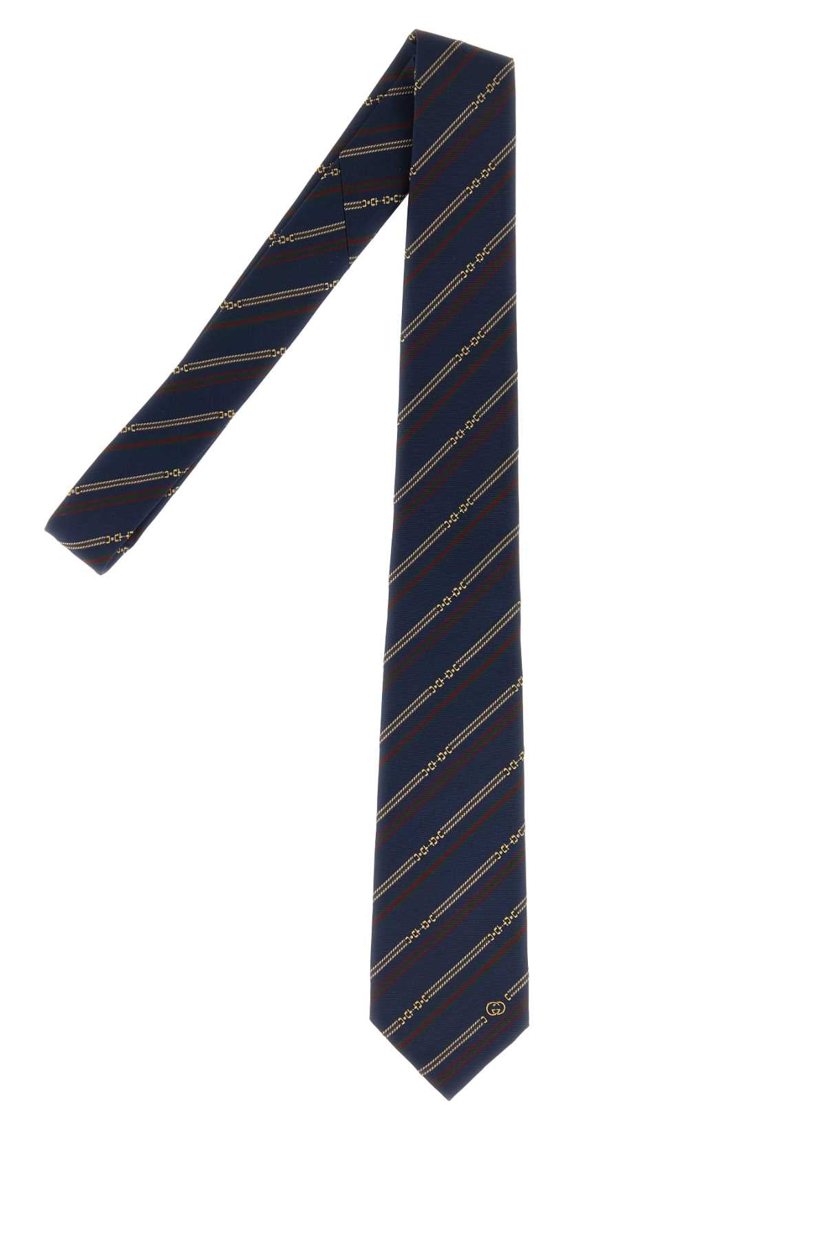Gucci Men Embroidered Jacquard Tie GUCCI