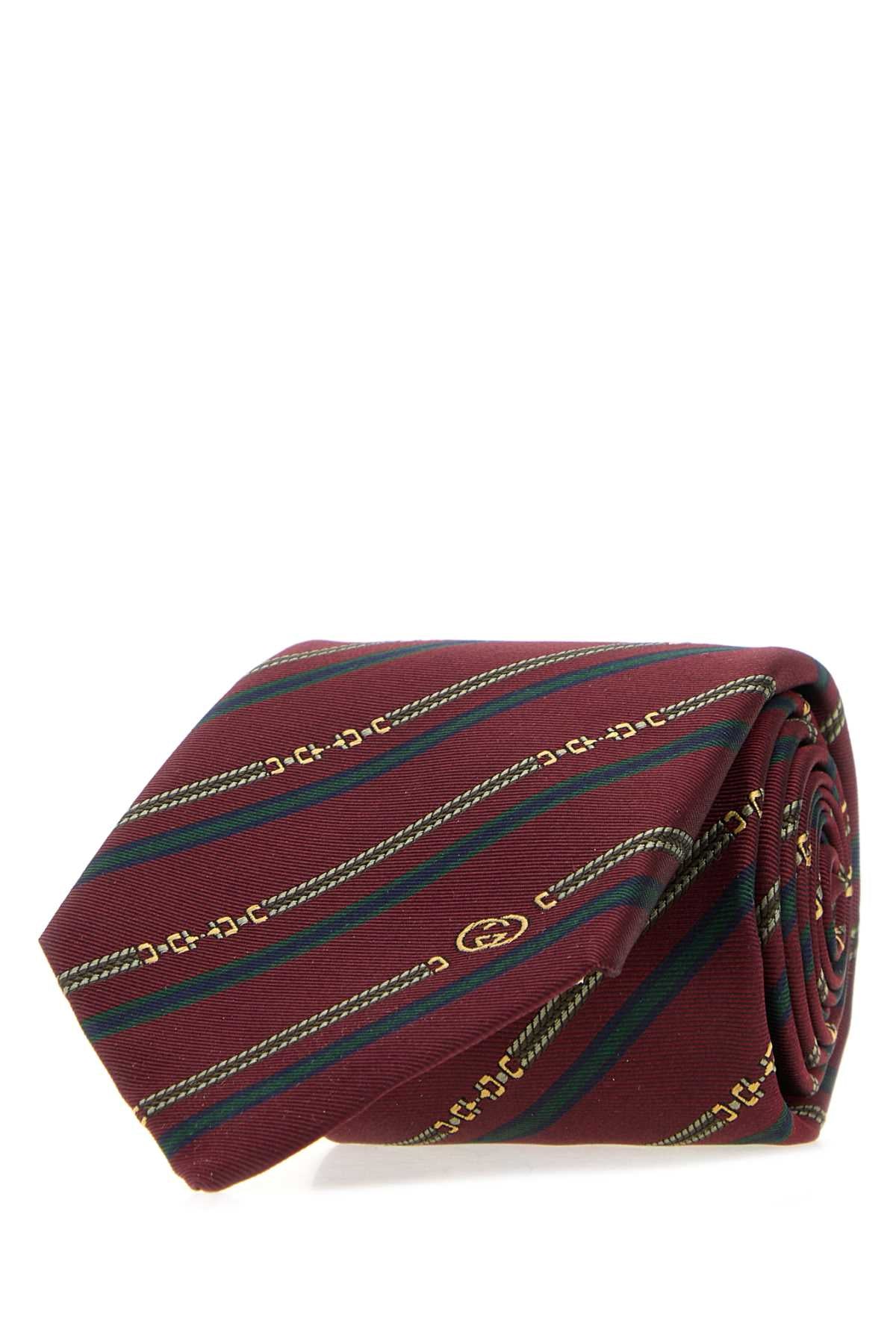 Gucci Men Embroidered Jacquard Tie GUCCI