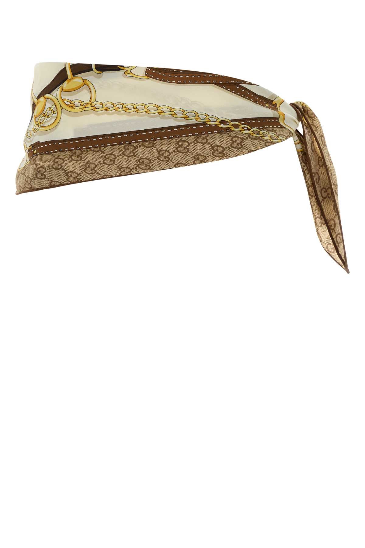 Gucci Women Printed Silk Belt GUCCI