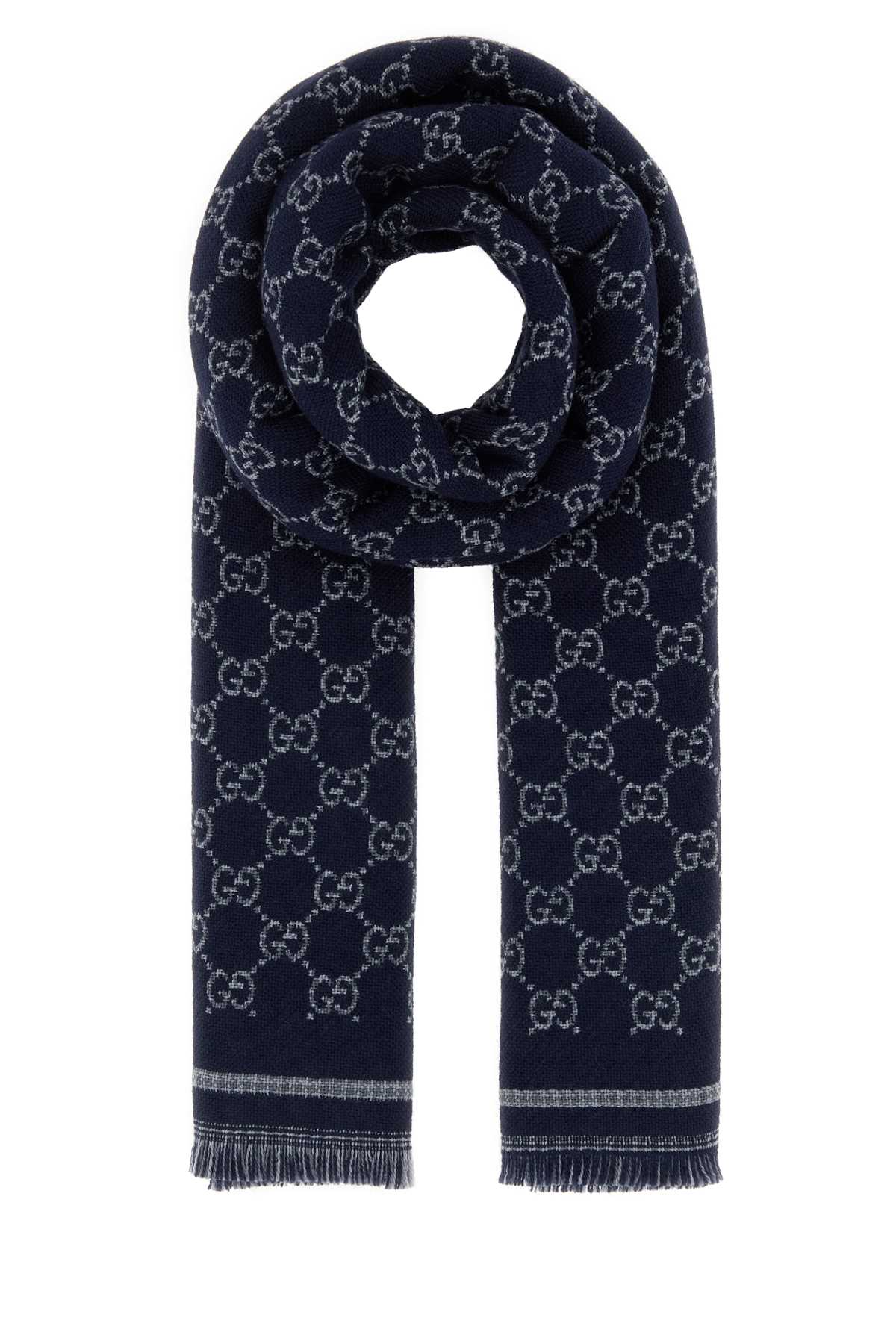 Gucci Men Gg Jacquard Scarf GUCCI