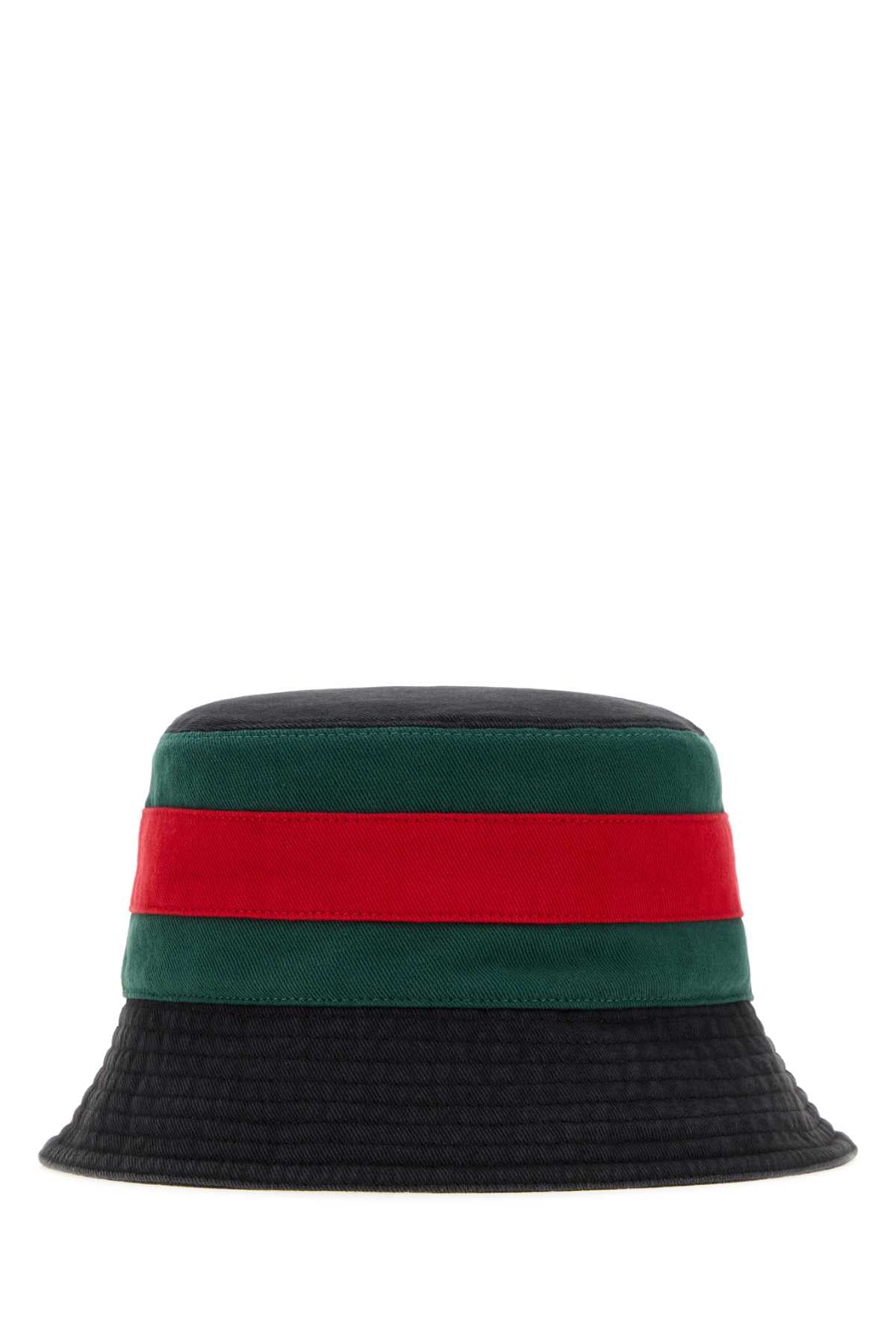 Gucci Men Slate Canvas Bucket Hat GUCCI