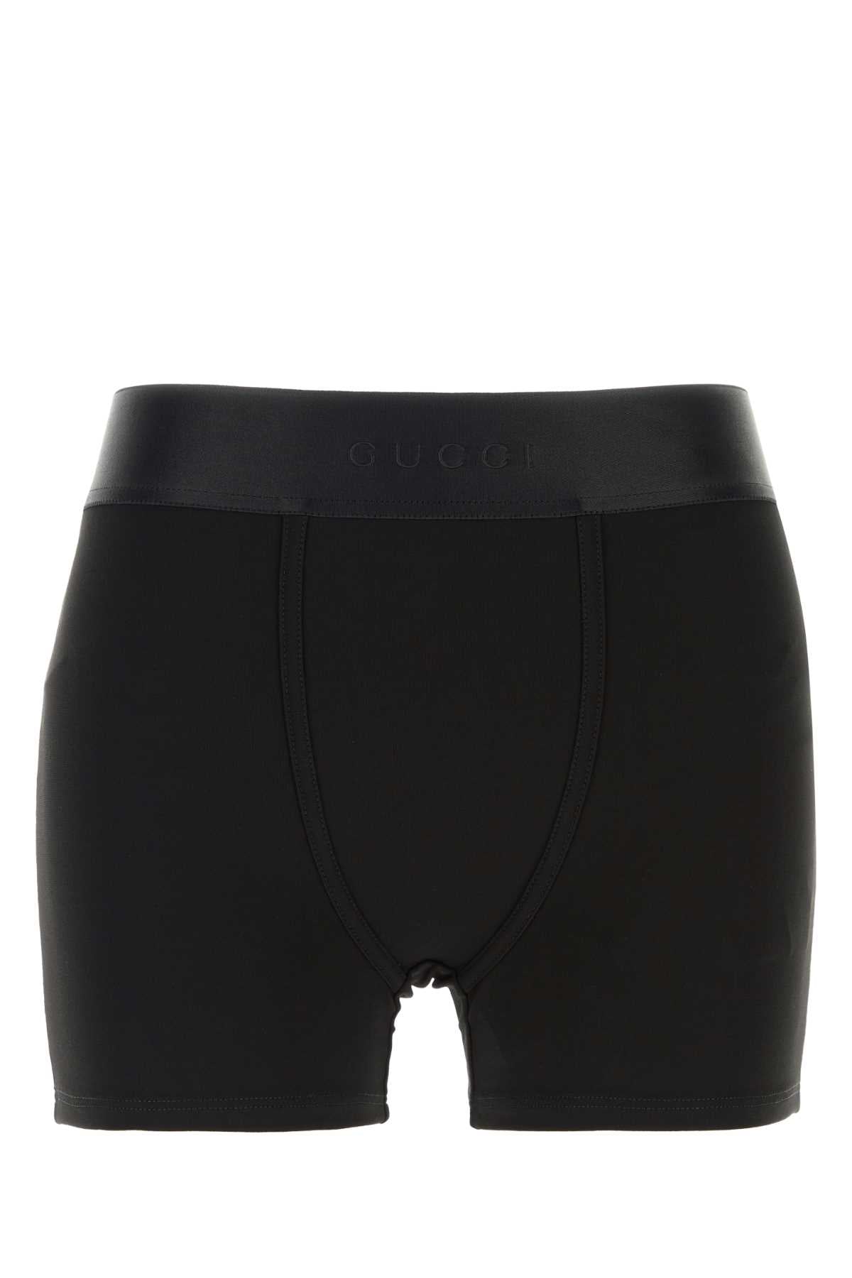 Gucci Women Black Stretch Viscose Boxer GUCCI