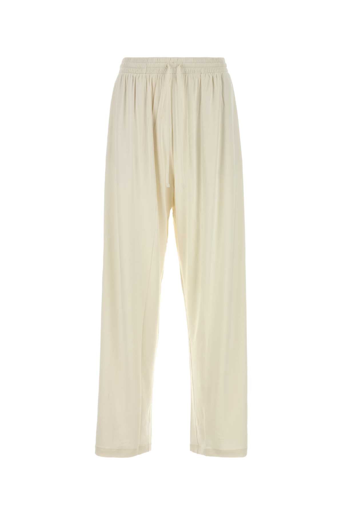 Gucci Men Ivory Stretch Jersey Joggers GUCCI