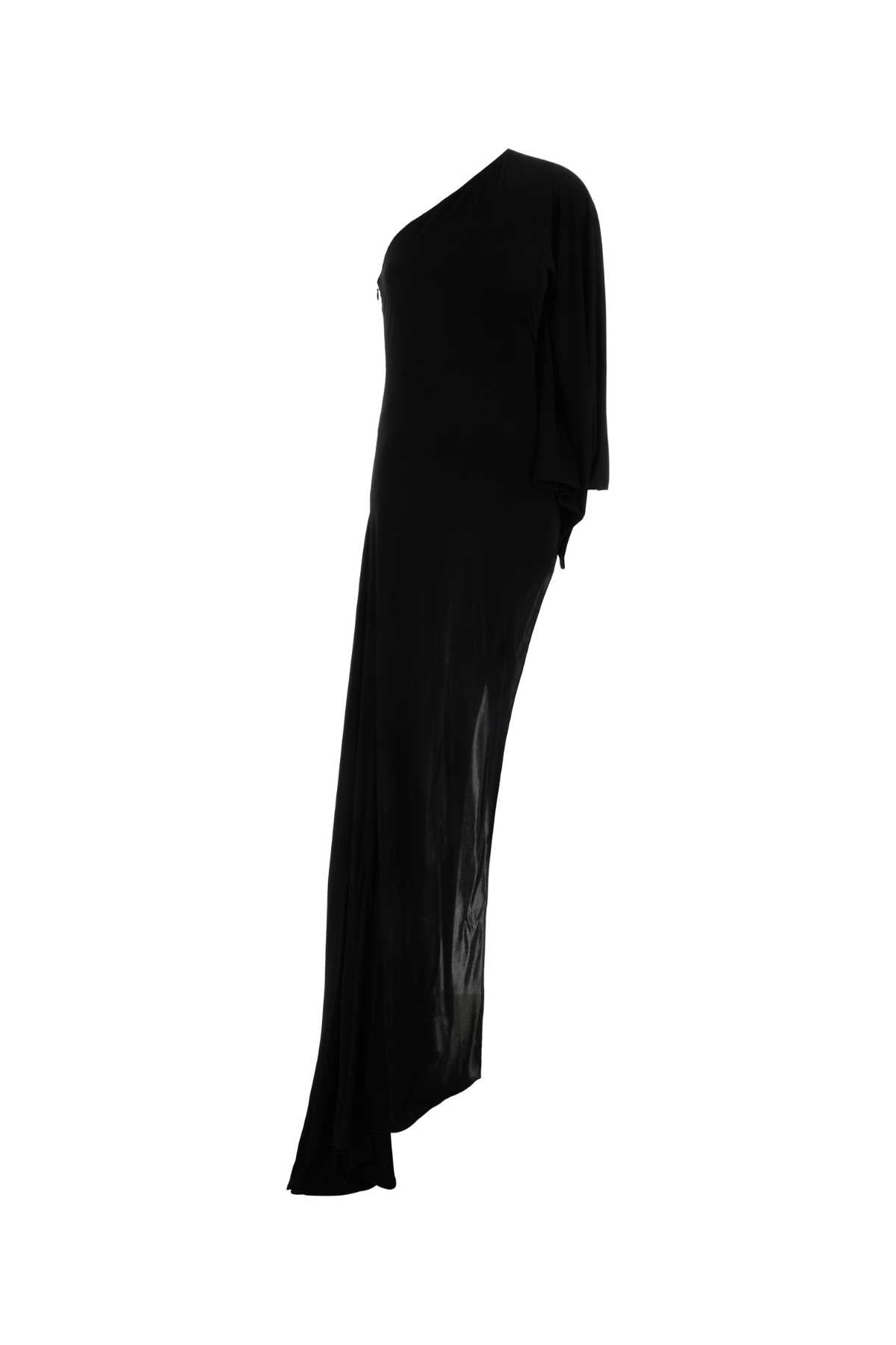 Gucci Women Black Jersey One-Shoulder Dress GUCCI