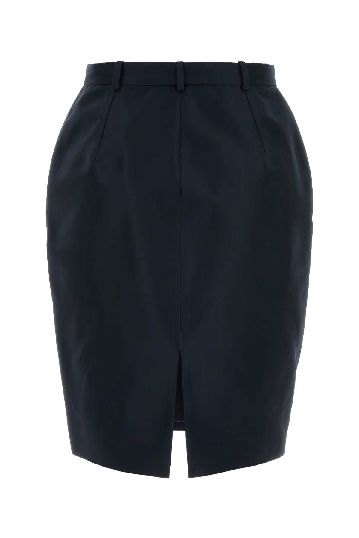 Gucci Women Navy Blue Faille Skirt GUCCI