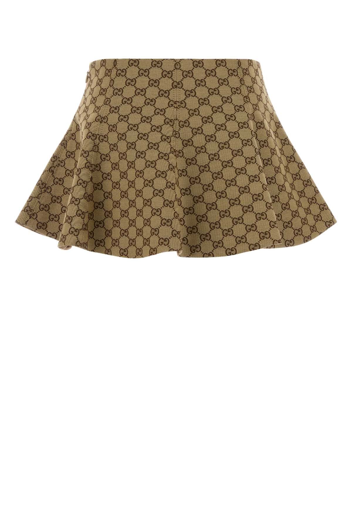 Gucci Women Gg Fabric Mini Skirt GUCCI