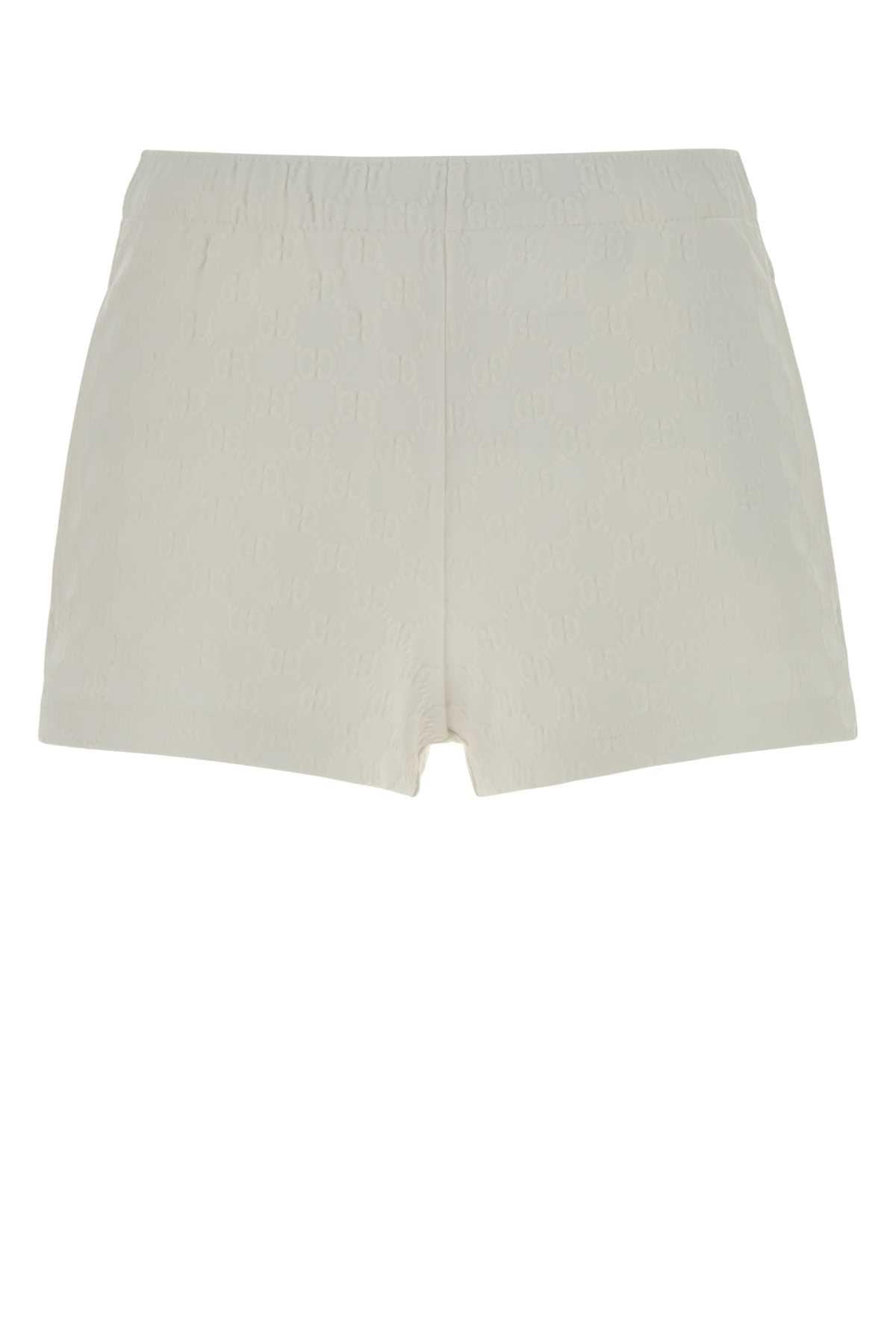 Gucci Women White Stretch Nylon Shorts