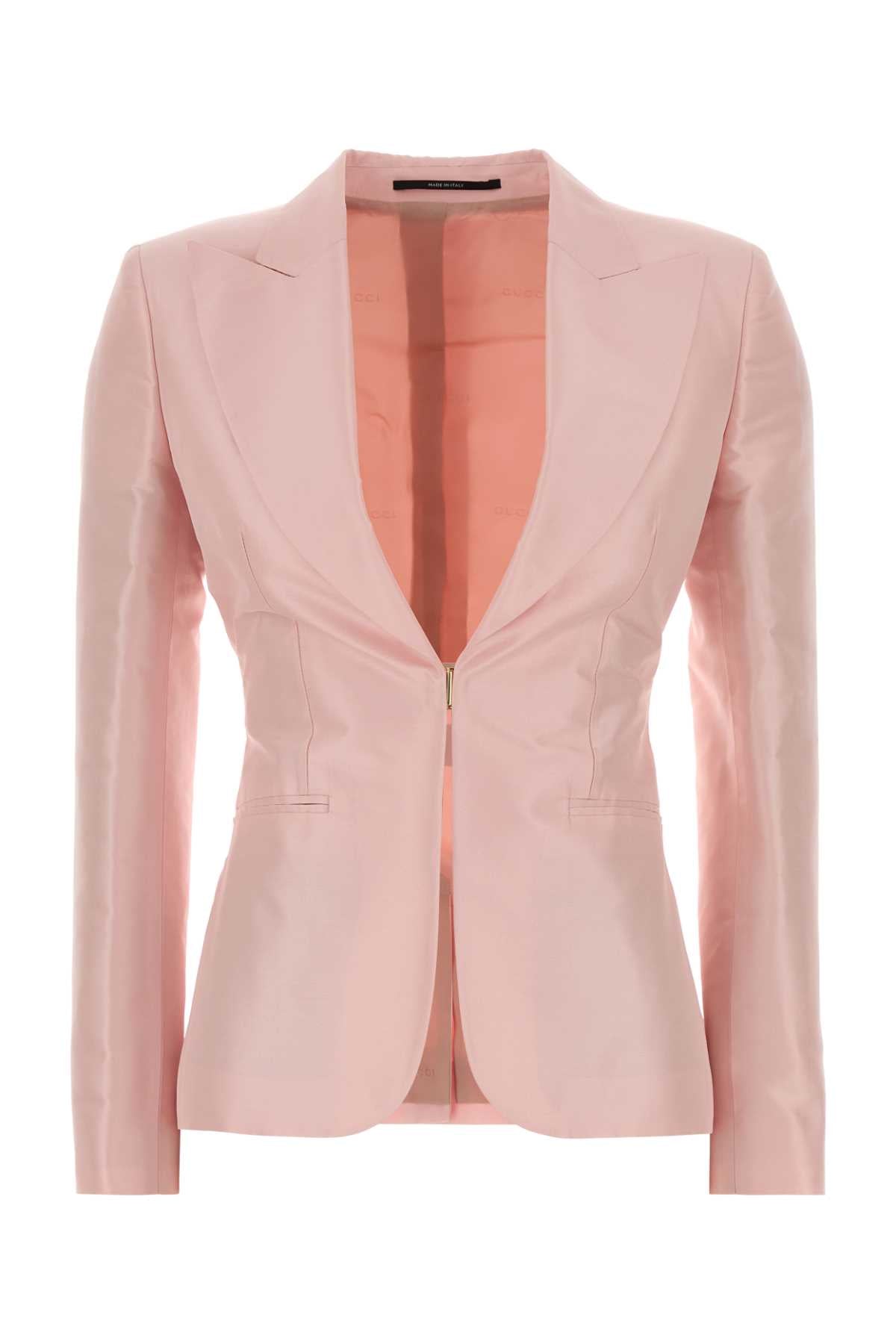 Gucci Women Pink Faille Blazer GUCCI