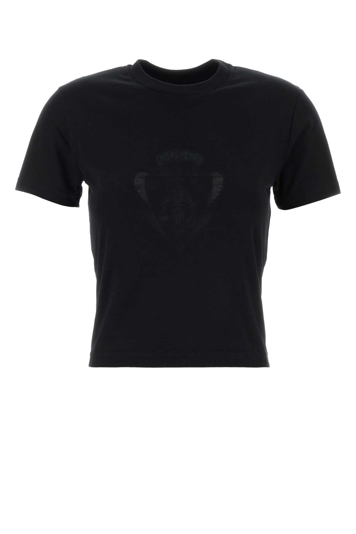 Gucci Women Black Cotton Blend T-Shirt GUCCI