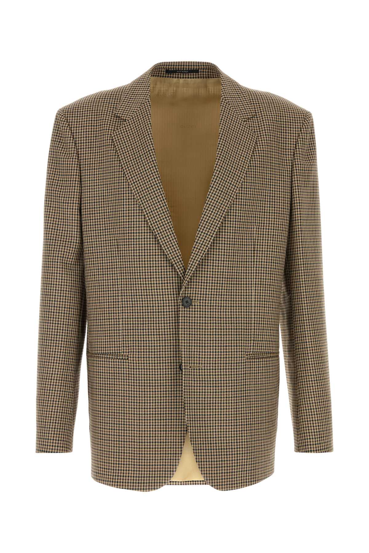 Gucci Men Embroidered Wool Blazer GUCCI
