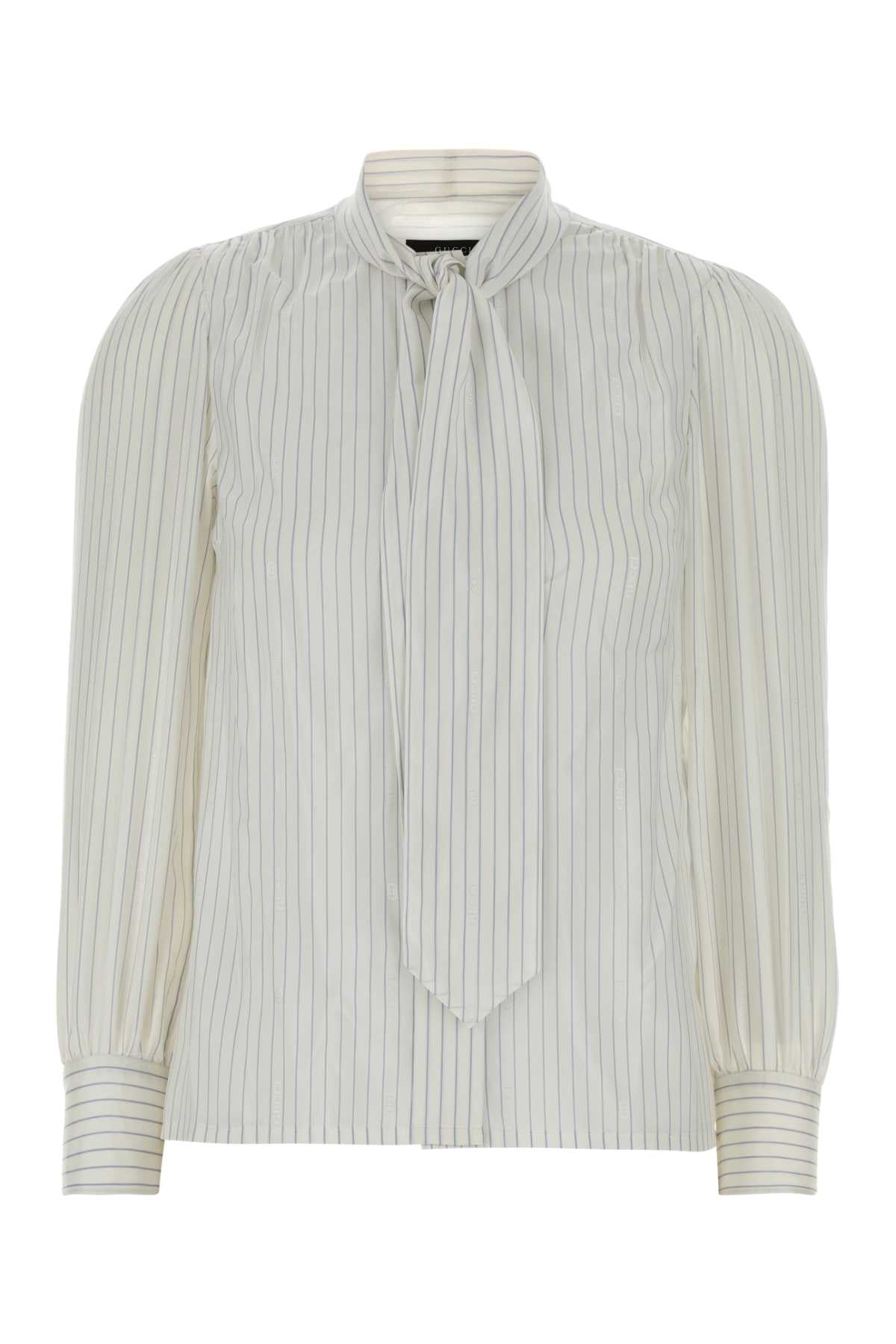 Gucci Women Embroidered Silk Shirt GUCCI