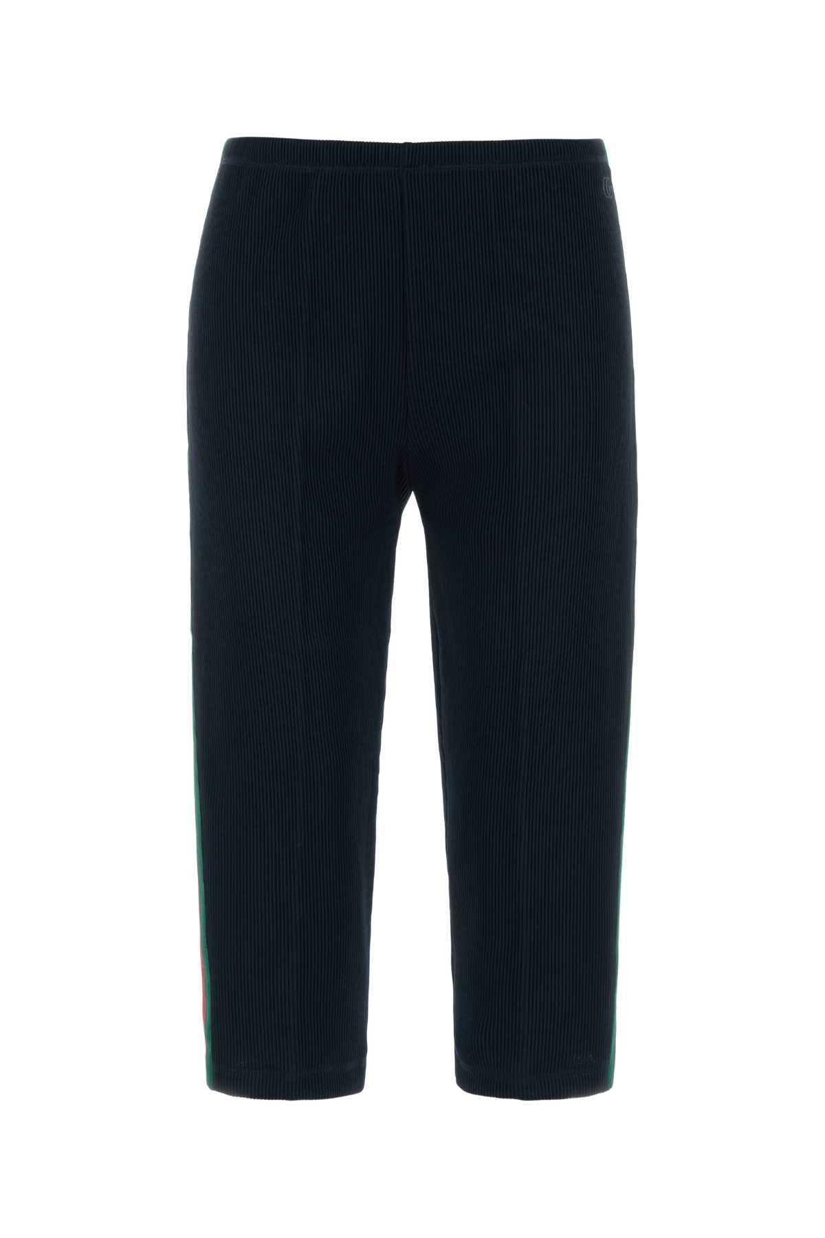 Gucci Women Midnight Blue Polyester Blend Leggings GUCCI