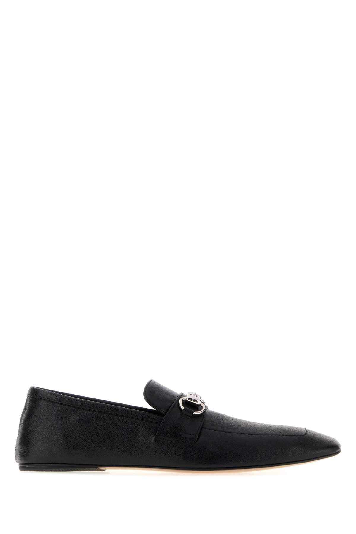 Gucci Women Black Leather Ragazzo Loafers GUCCI