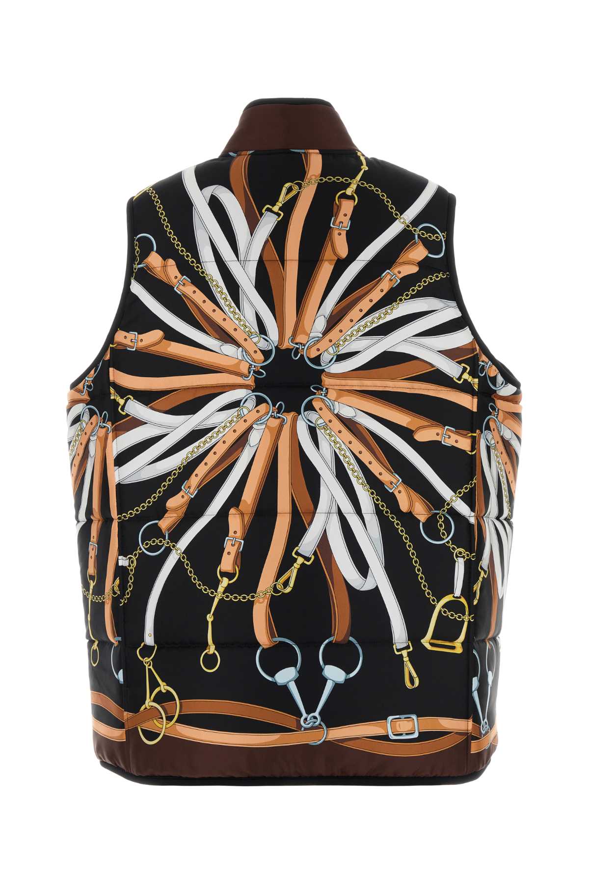 Gucci Women Printed Twill Reversible Sleeveless Jacket GUCCI