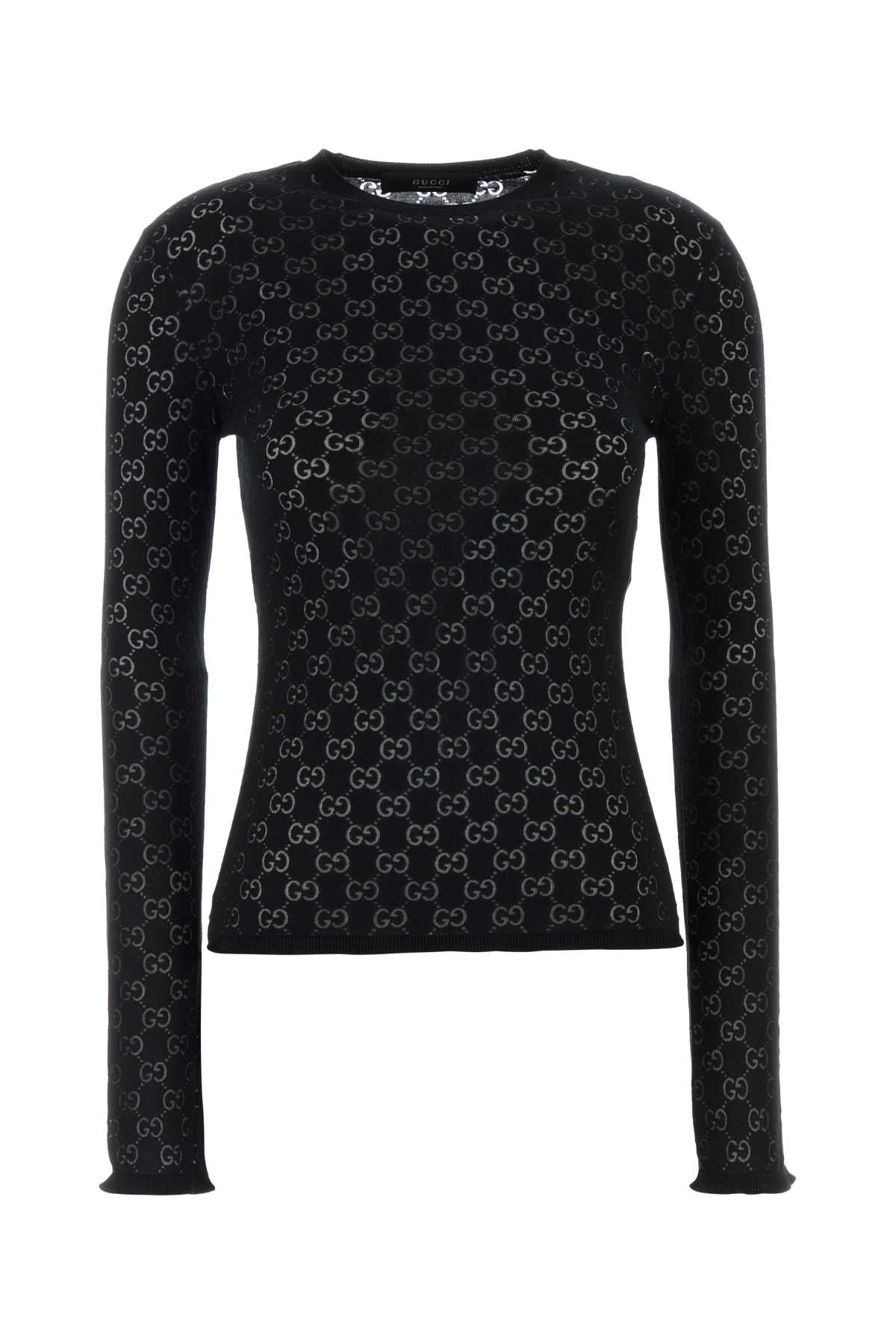Gucci Women Black Gg Cotton Top GUCCI