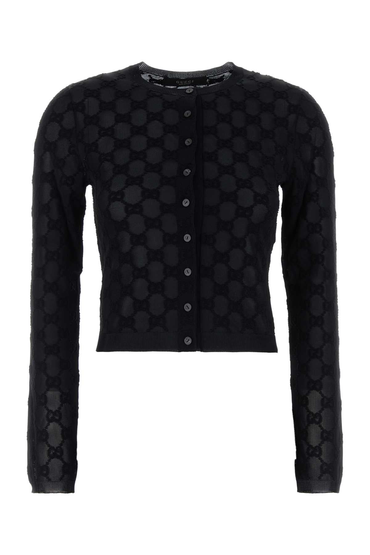 Gucci Women Black Viscose Blend Cardigan GUCCI