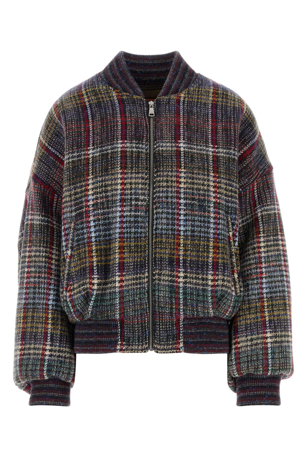 Missoni Women Embroidered Wool Bomber Jacket MISSONI