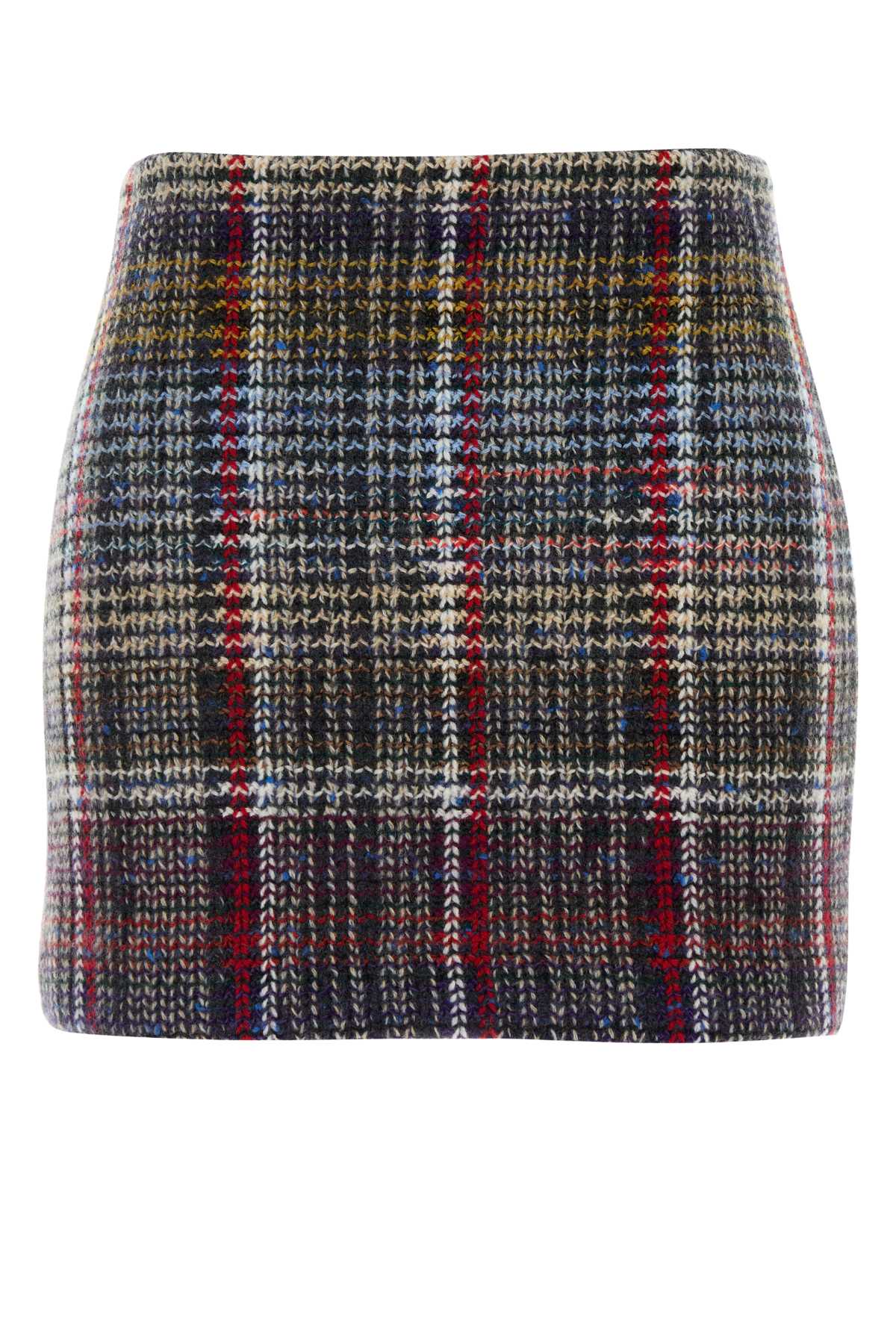 Missoni Women Embroidered Wool Mini Skirt MISSONI