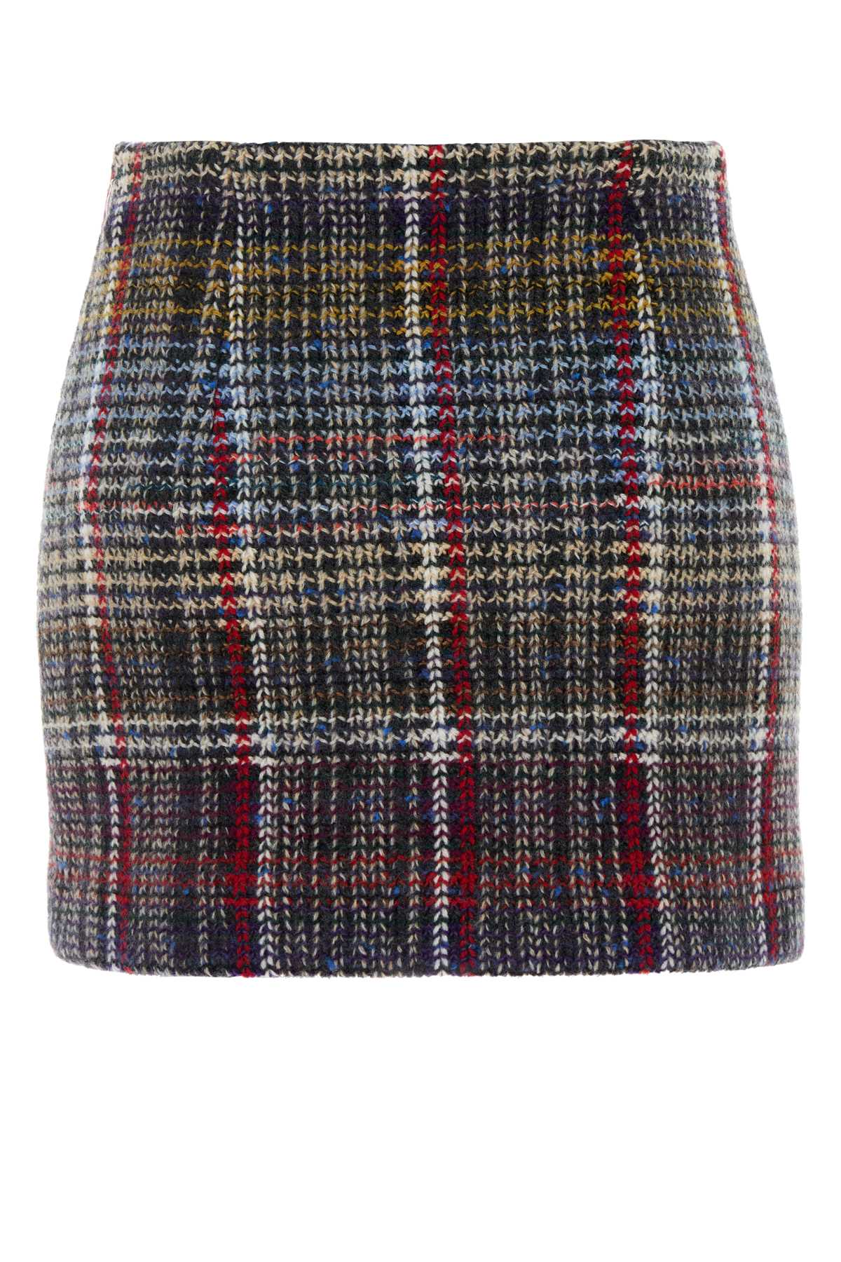 Missoni Women Embroidered Wool Mini Skirt MISSONI