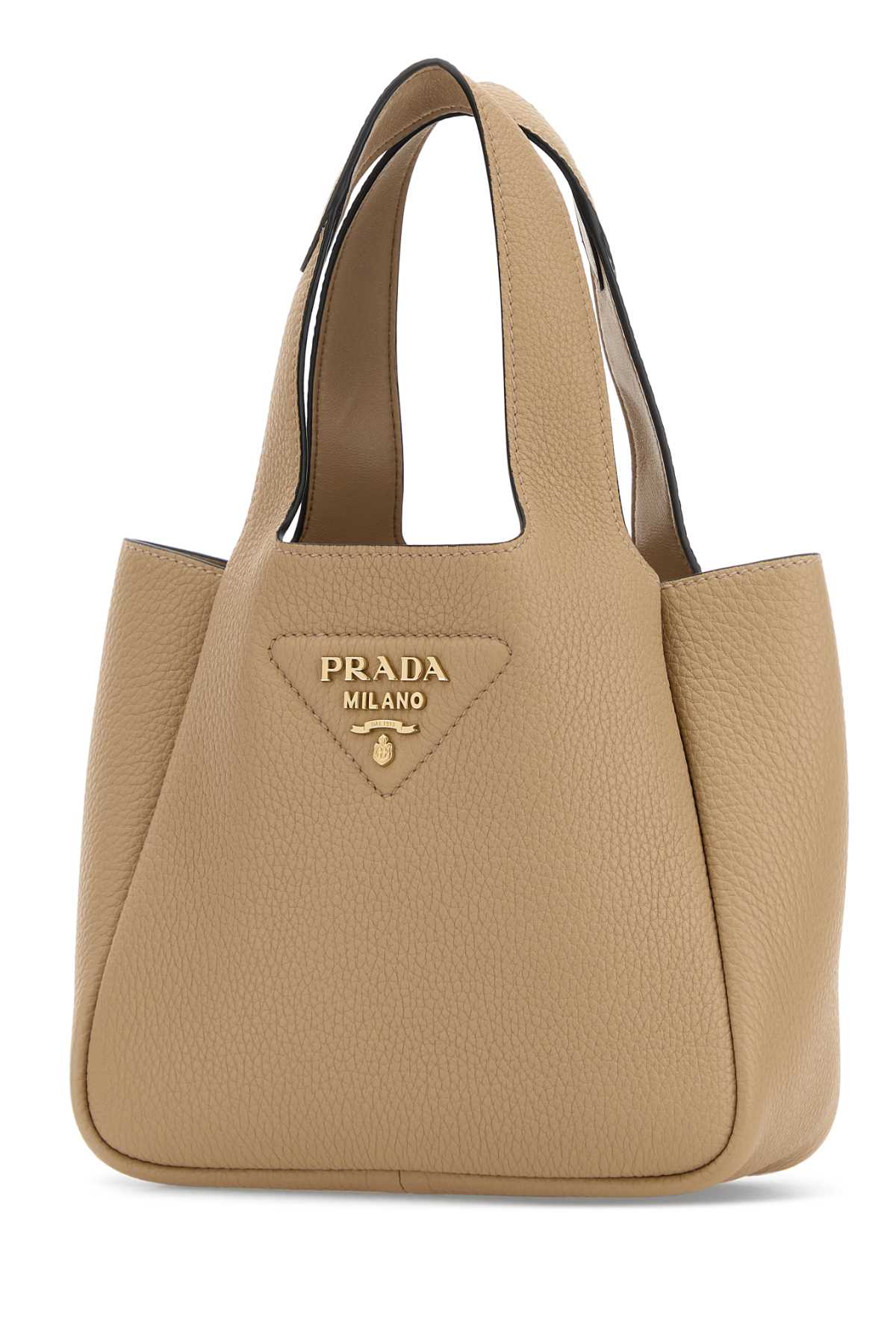 Prada Women Beige Leather Handbag PRADA
