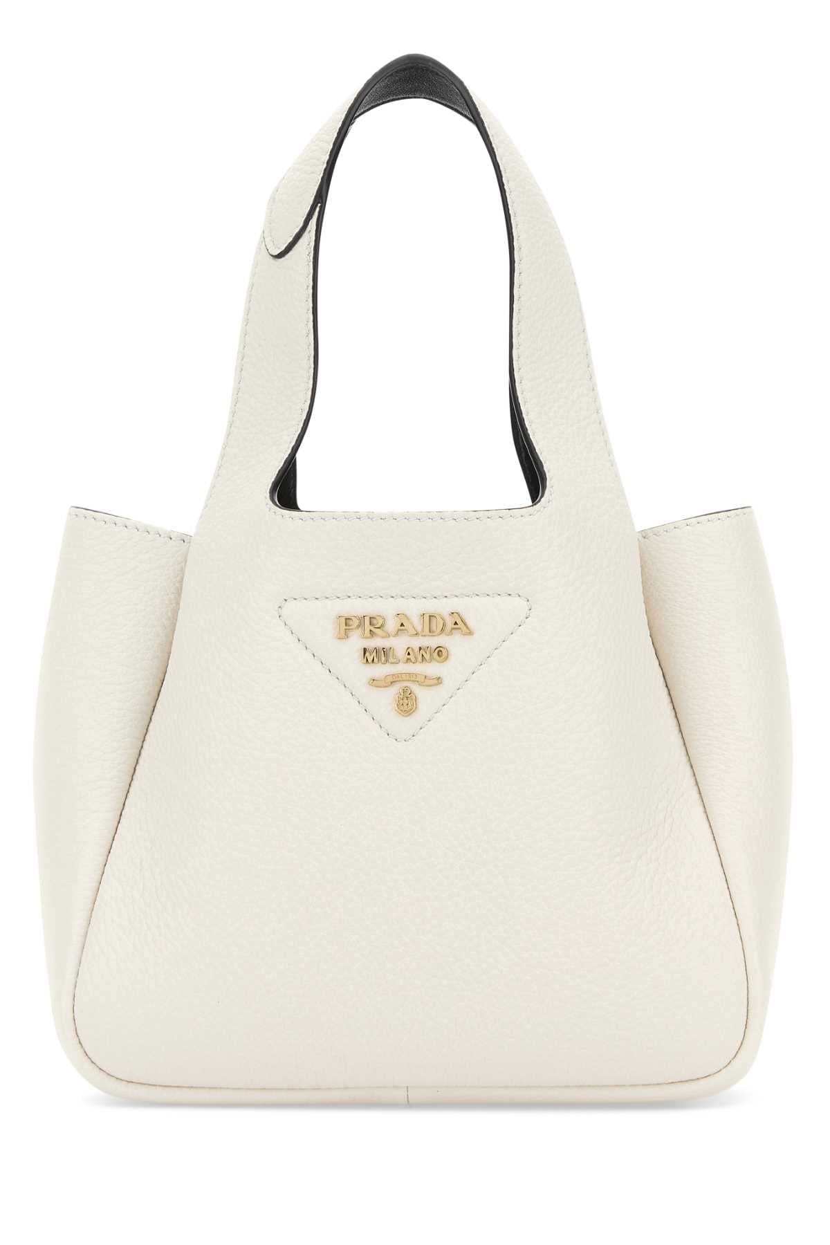 Prada Women White Leather Handbag PRADA
