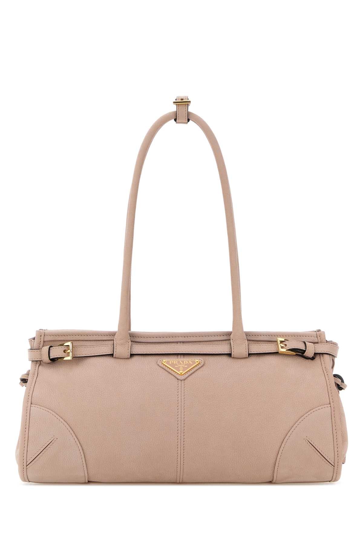 Prada Women Pink Nabuk Prada Bonnie Shoulder Bag PRADA