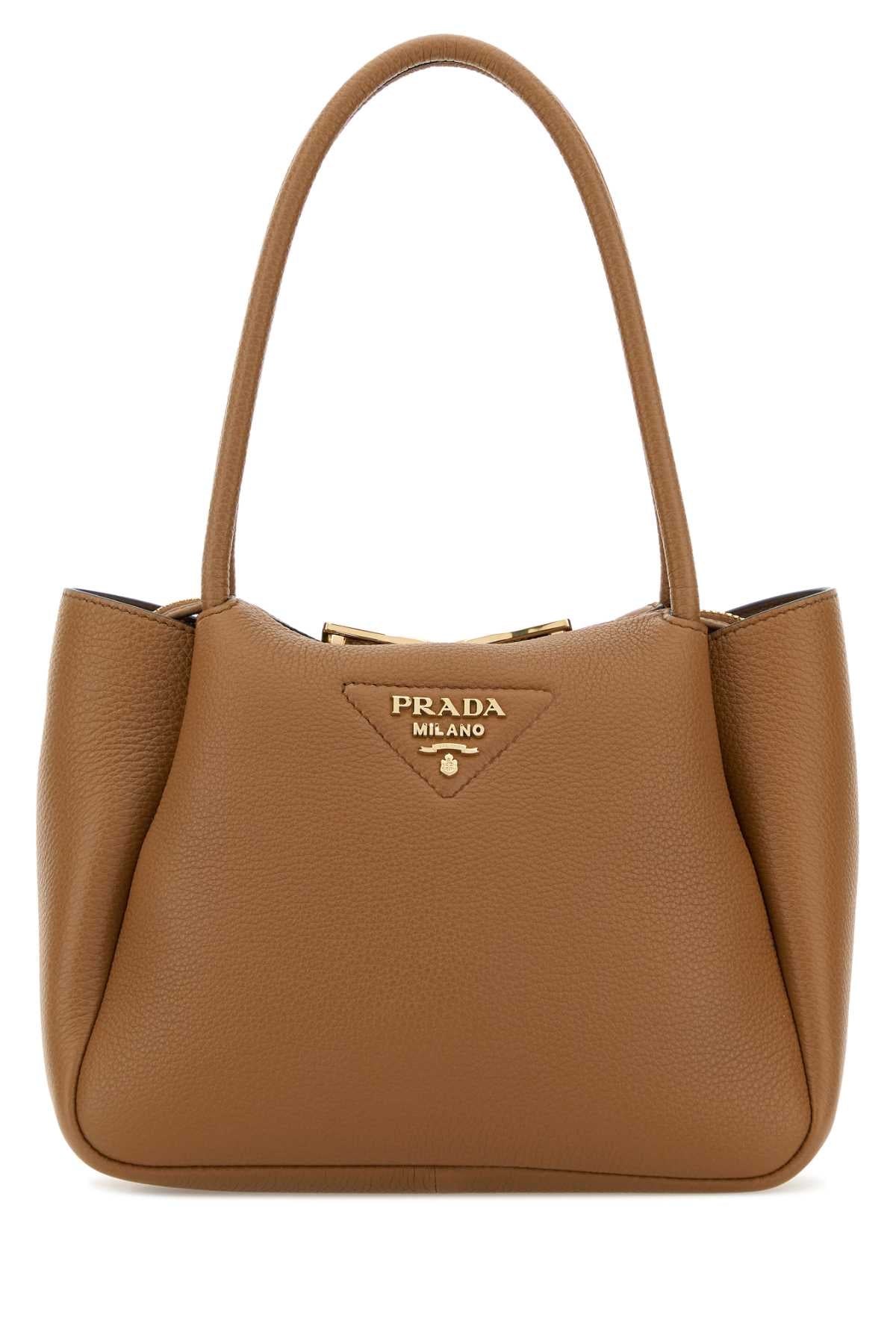 Prada Women Camel Leather Small Handbag PRADA