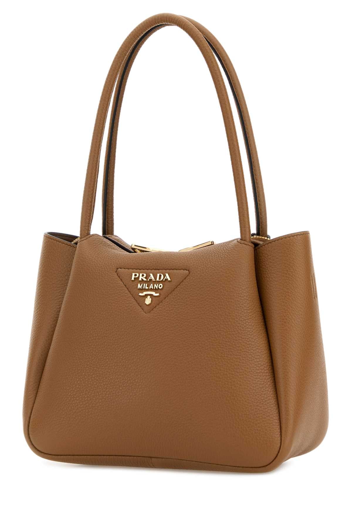 Prada Women Camel Leather Small Handbag PRADA