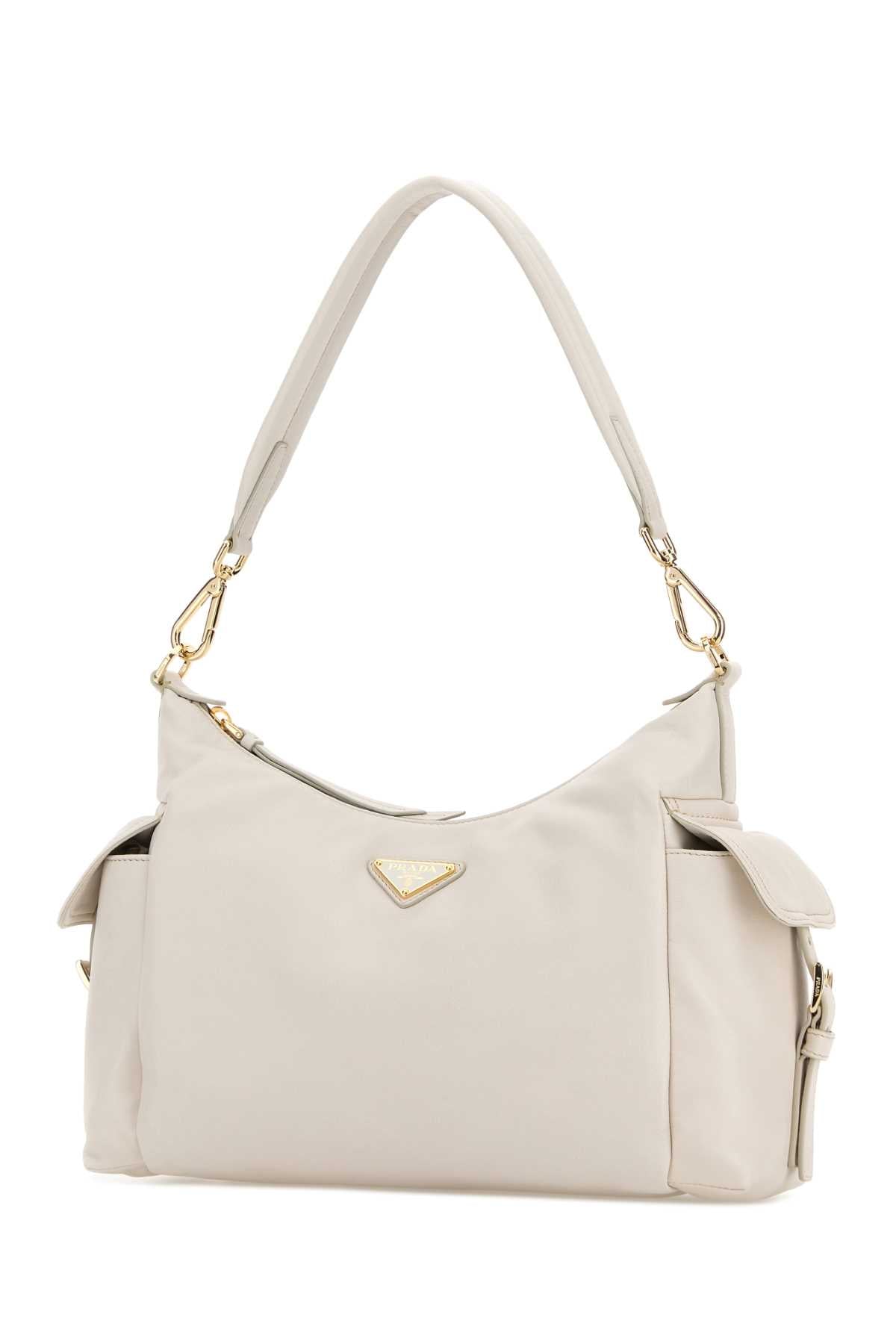 Prada Women Ivory Nappa Leather Prada Explore Crossbody Bag PRADA