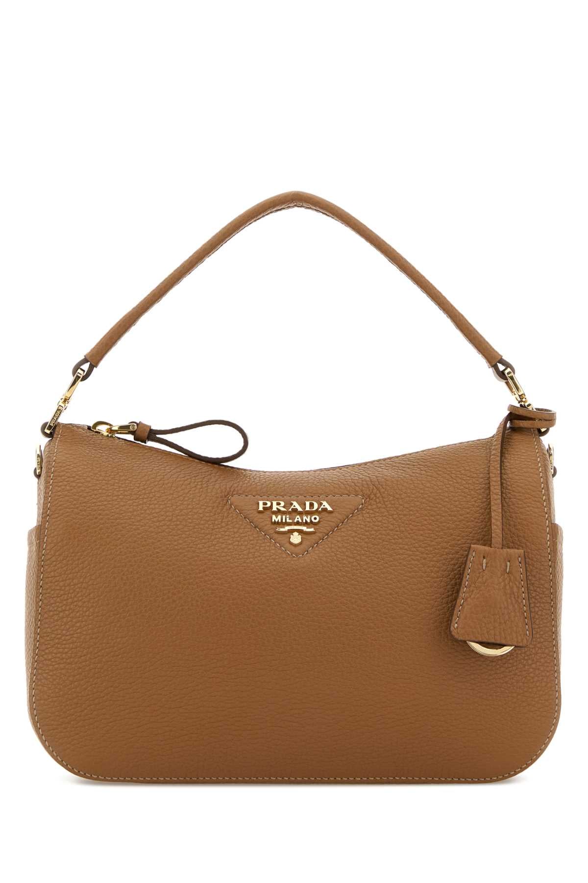Prada Women Camel Leather Small Handbag PRADA
